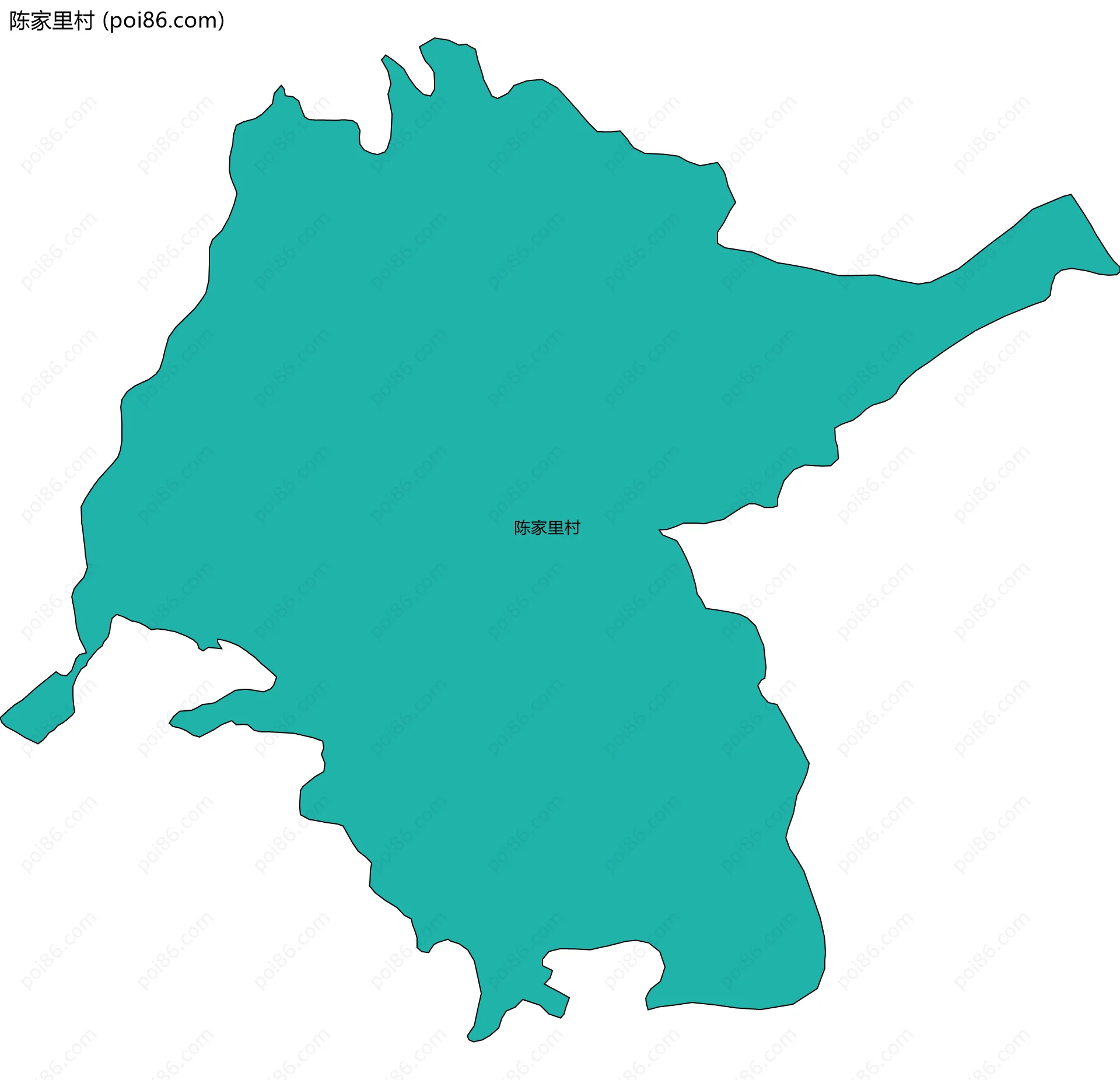 陈家里村边界地图