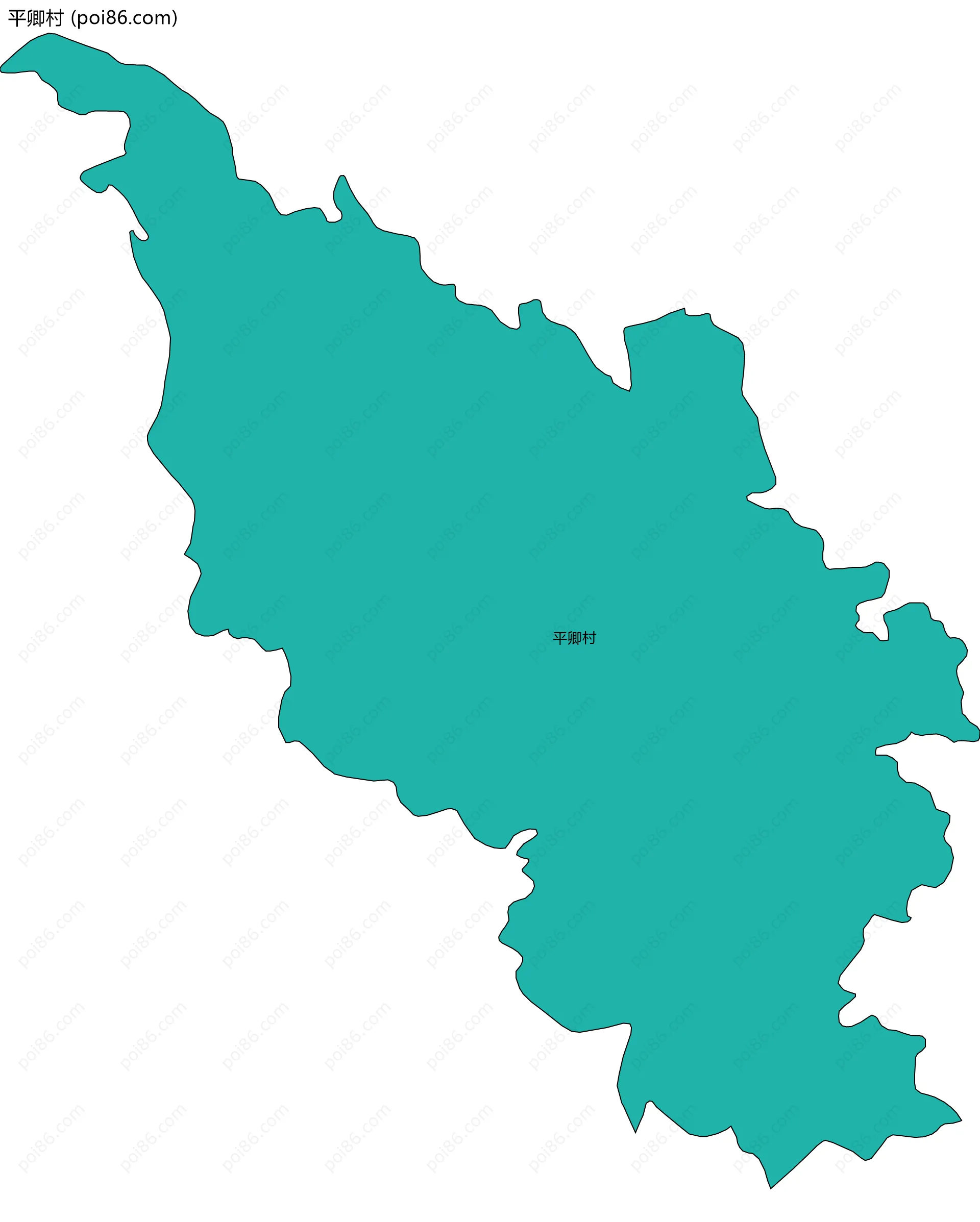 平卿村边界地图