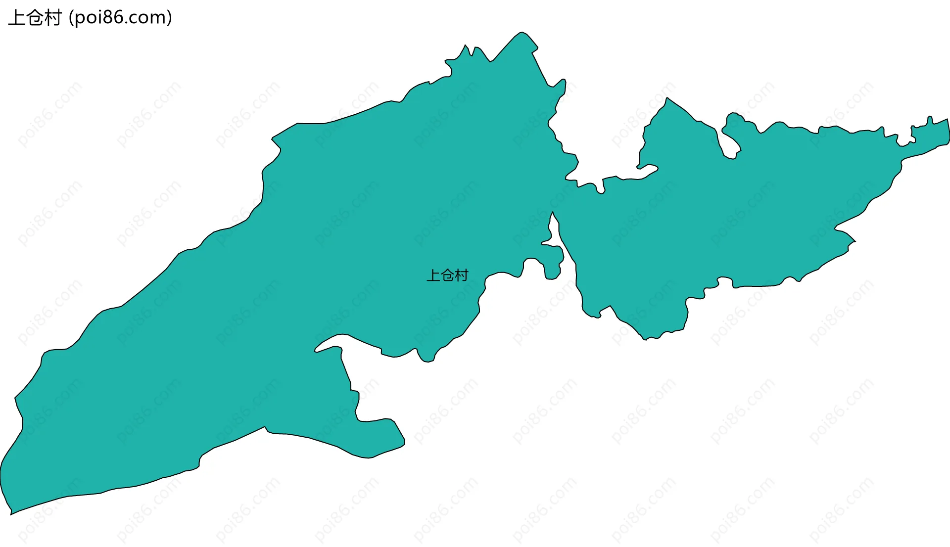 上仓村边界地图