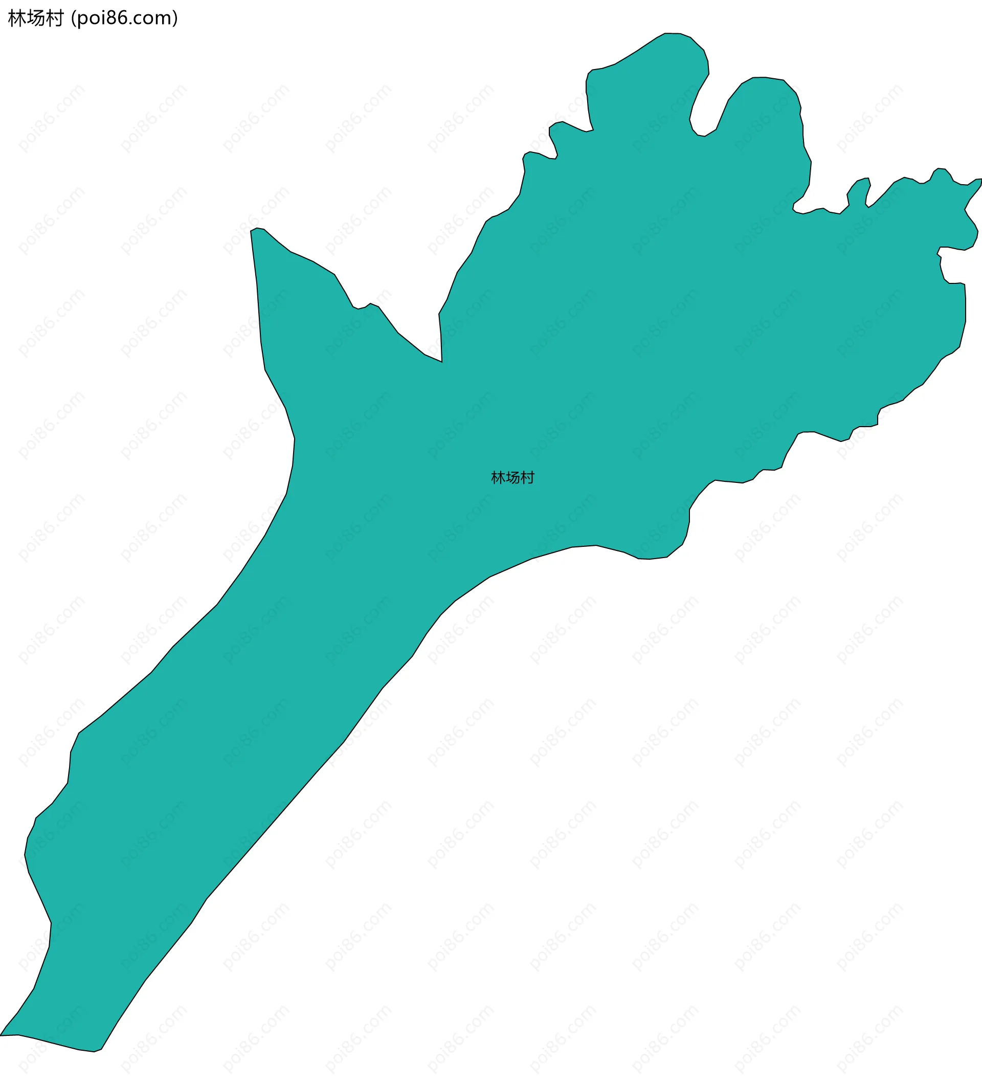 林场村边界地图