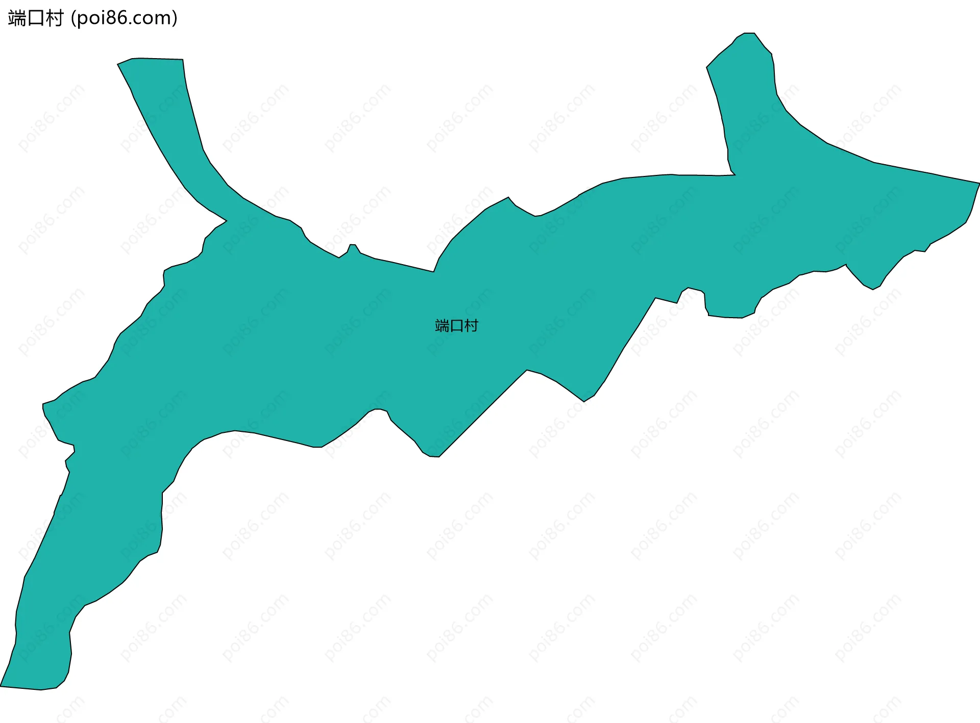 端口村边界地图