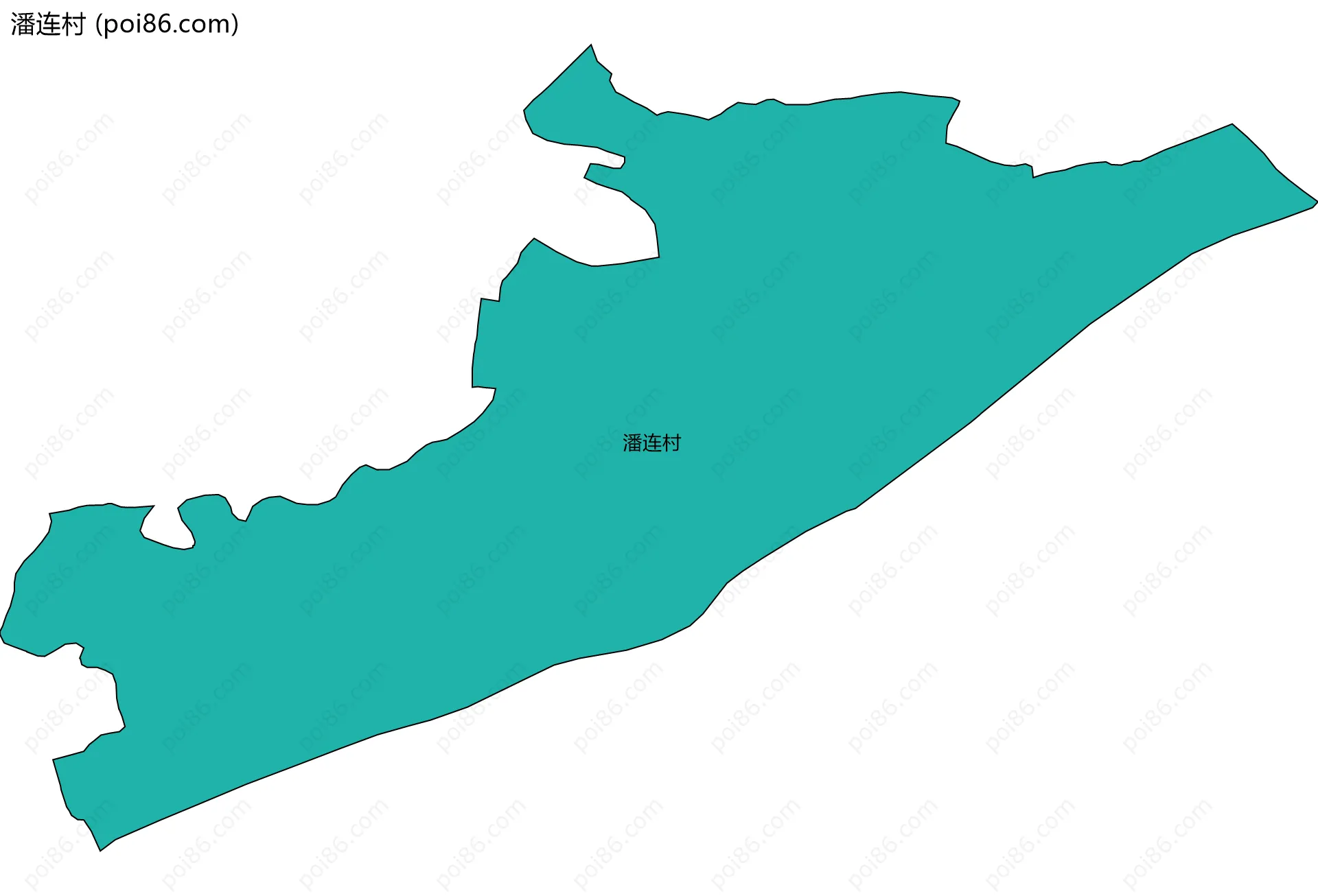 潘连村边界地图