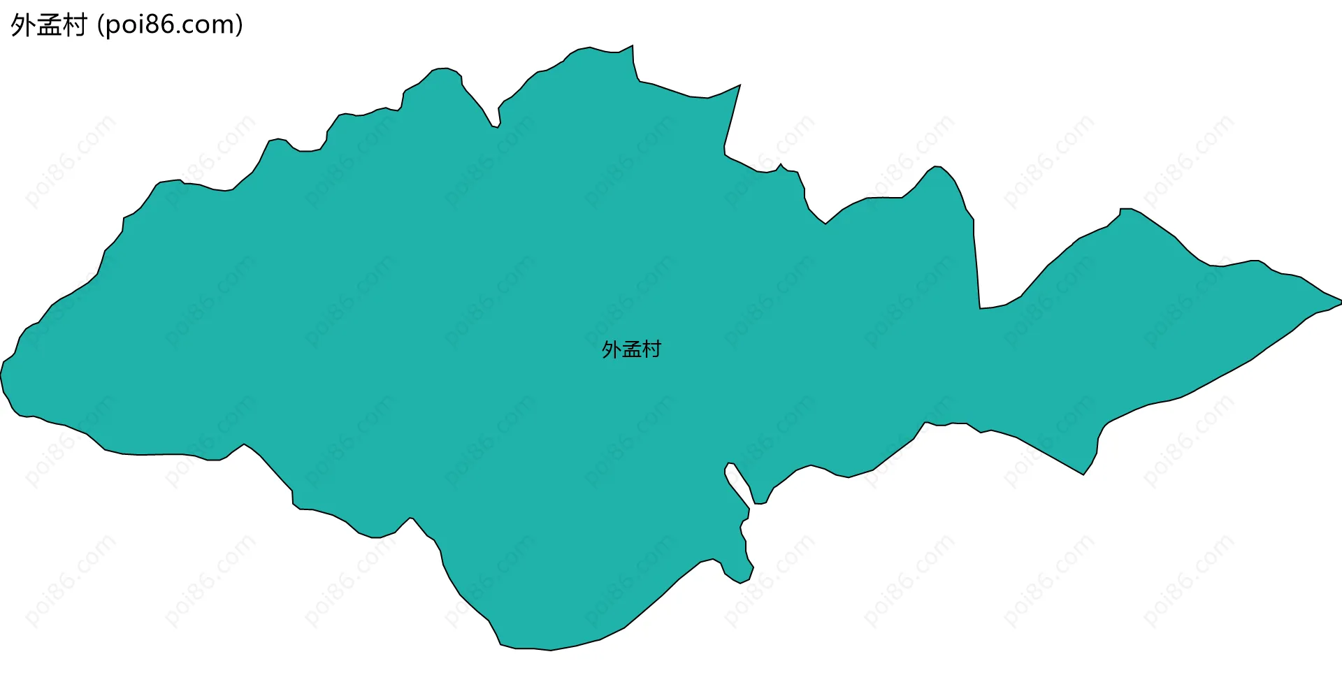 外孟村边界地图