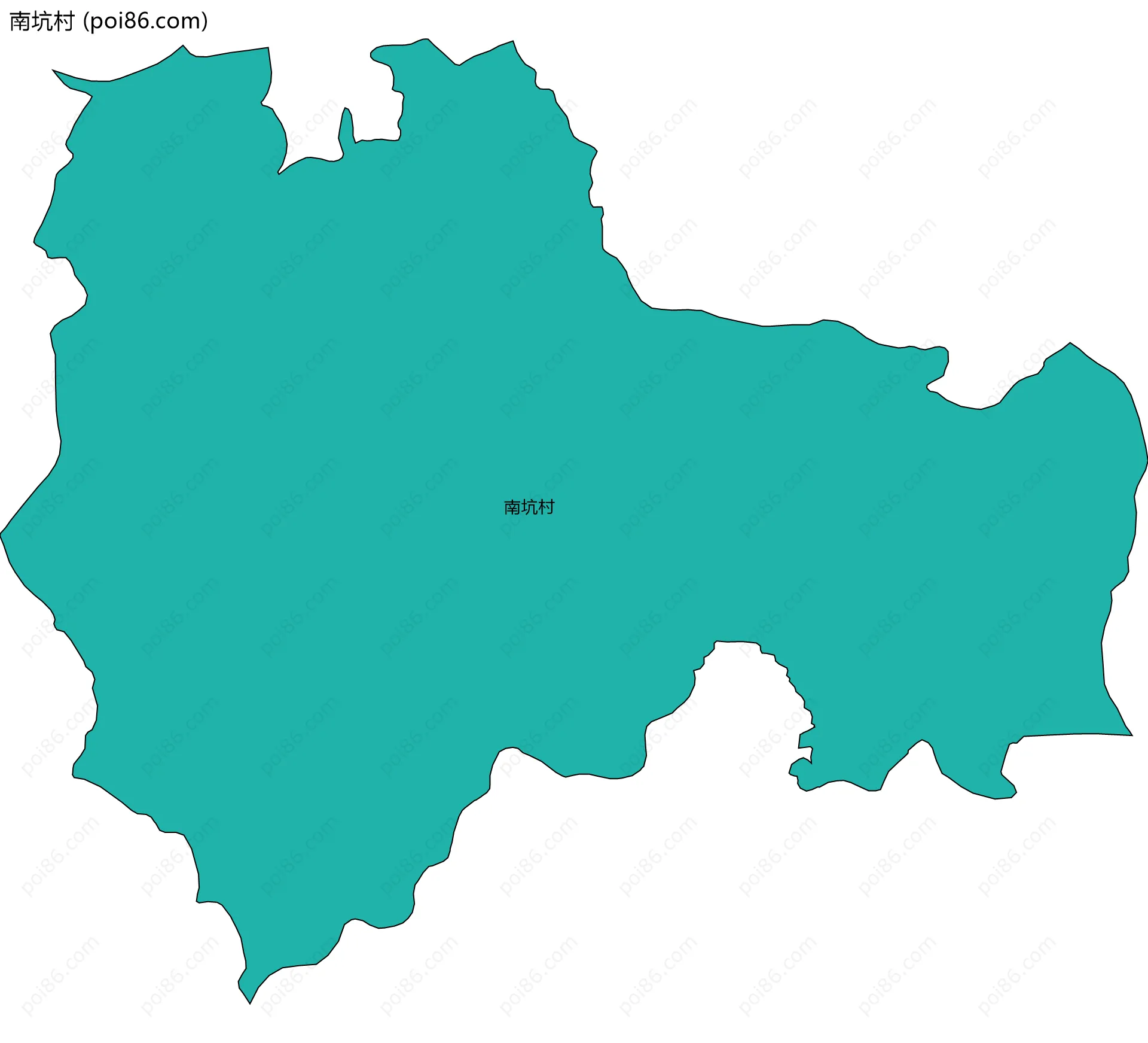 南坑村边界地图