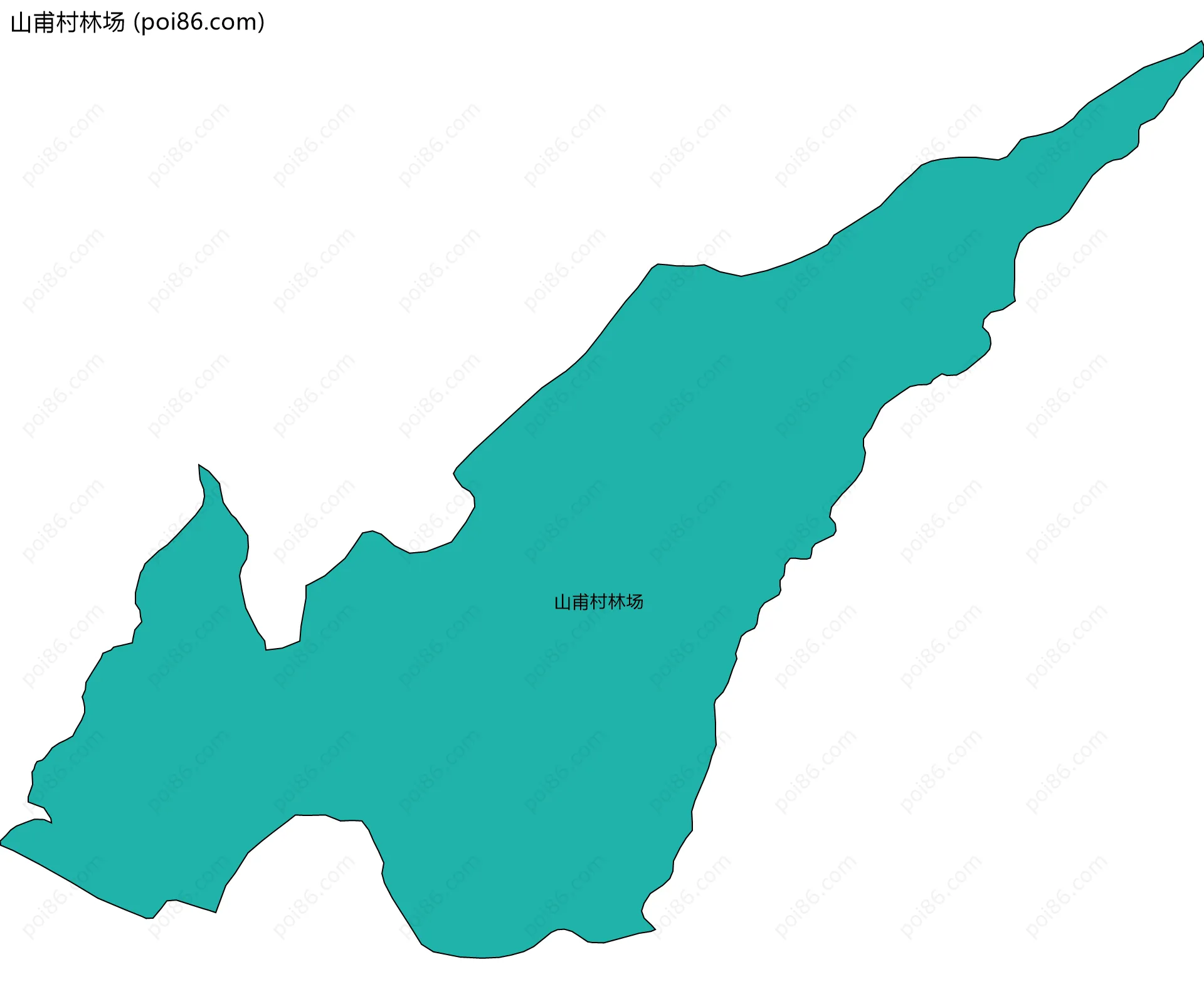 山甫村林场边界地图