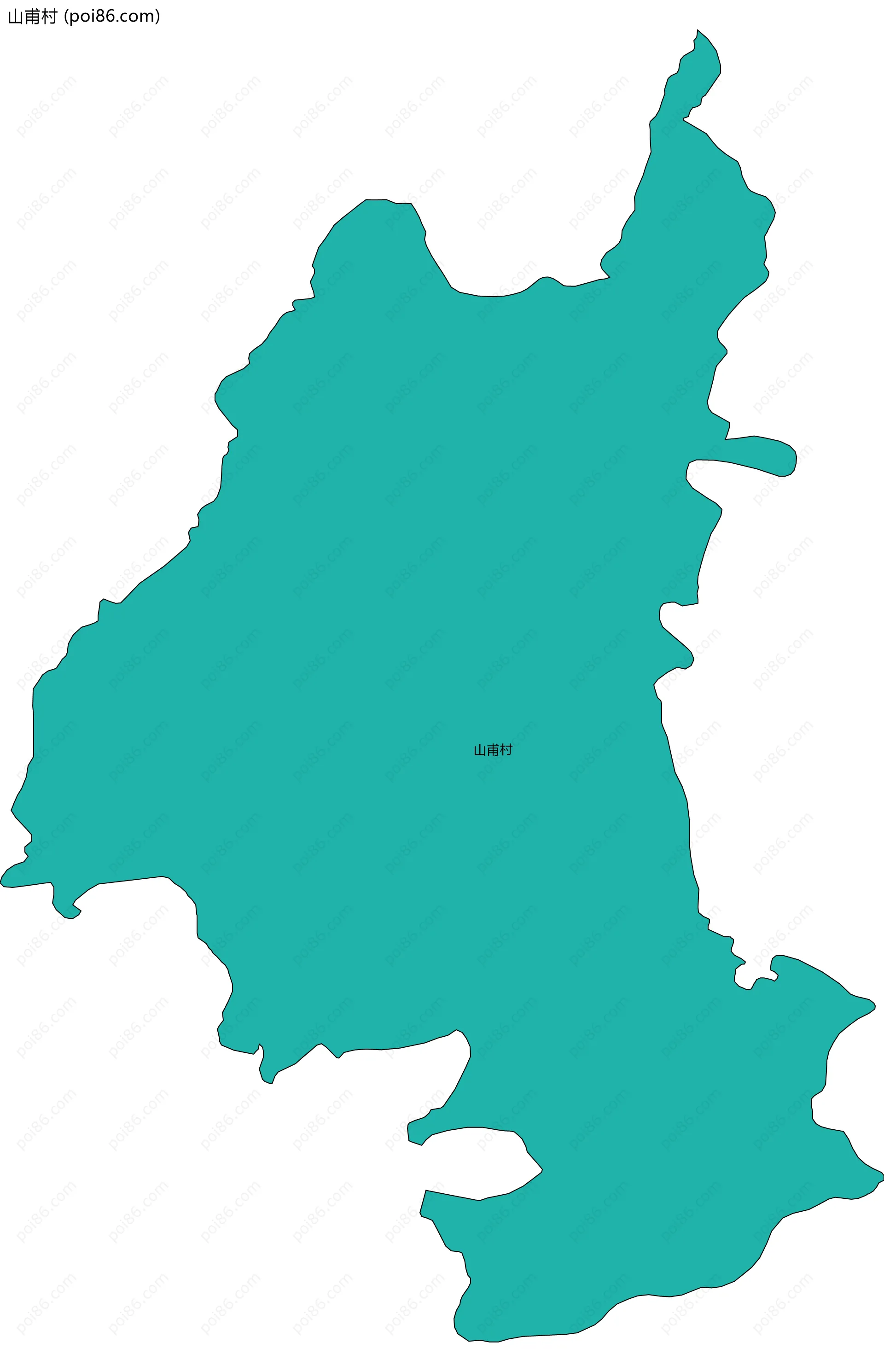 山甫村边界地图