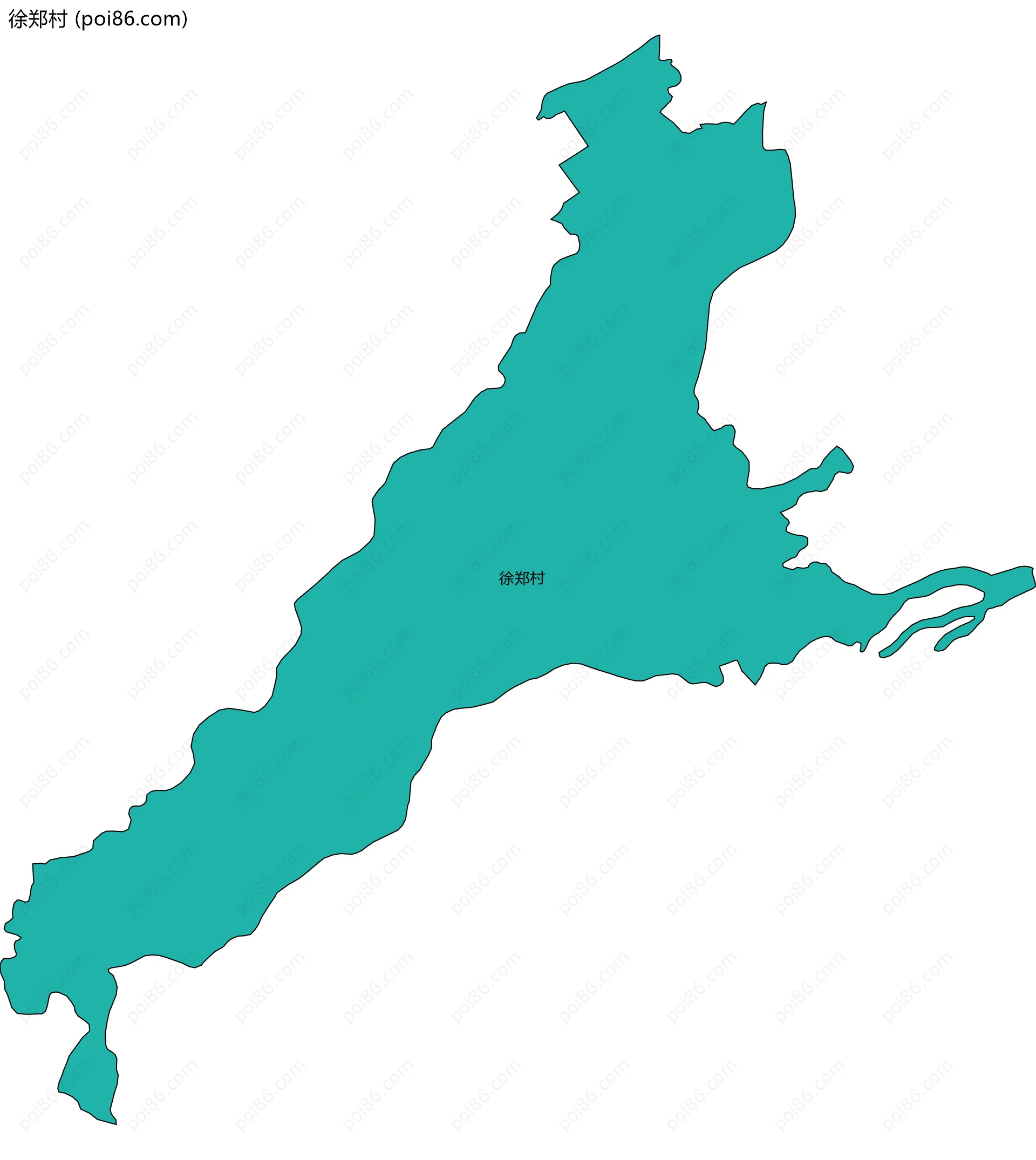 徐郑村边界地图