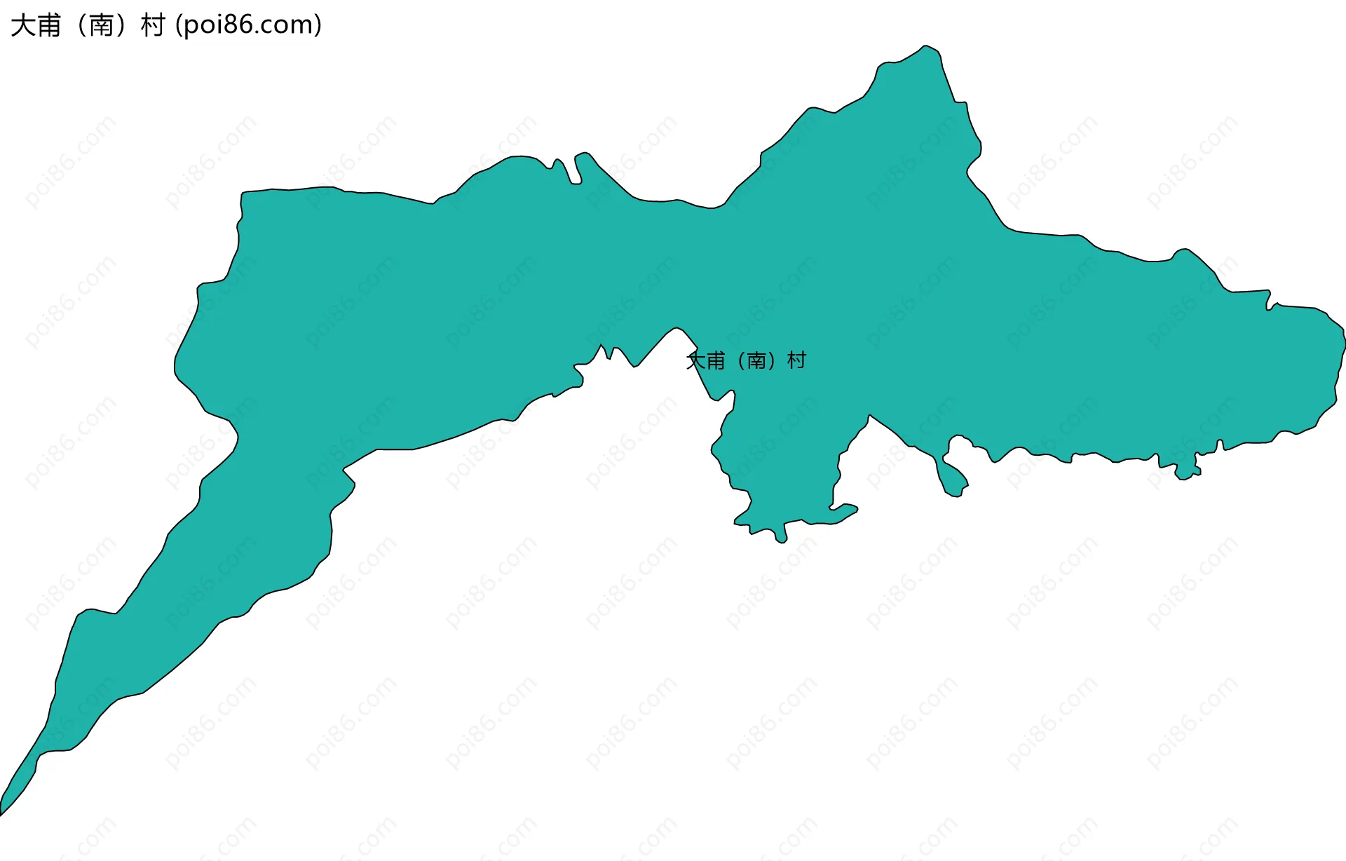 大甫（南）村边界地图