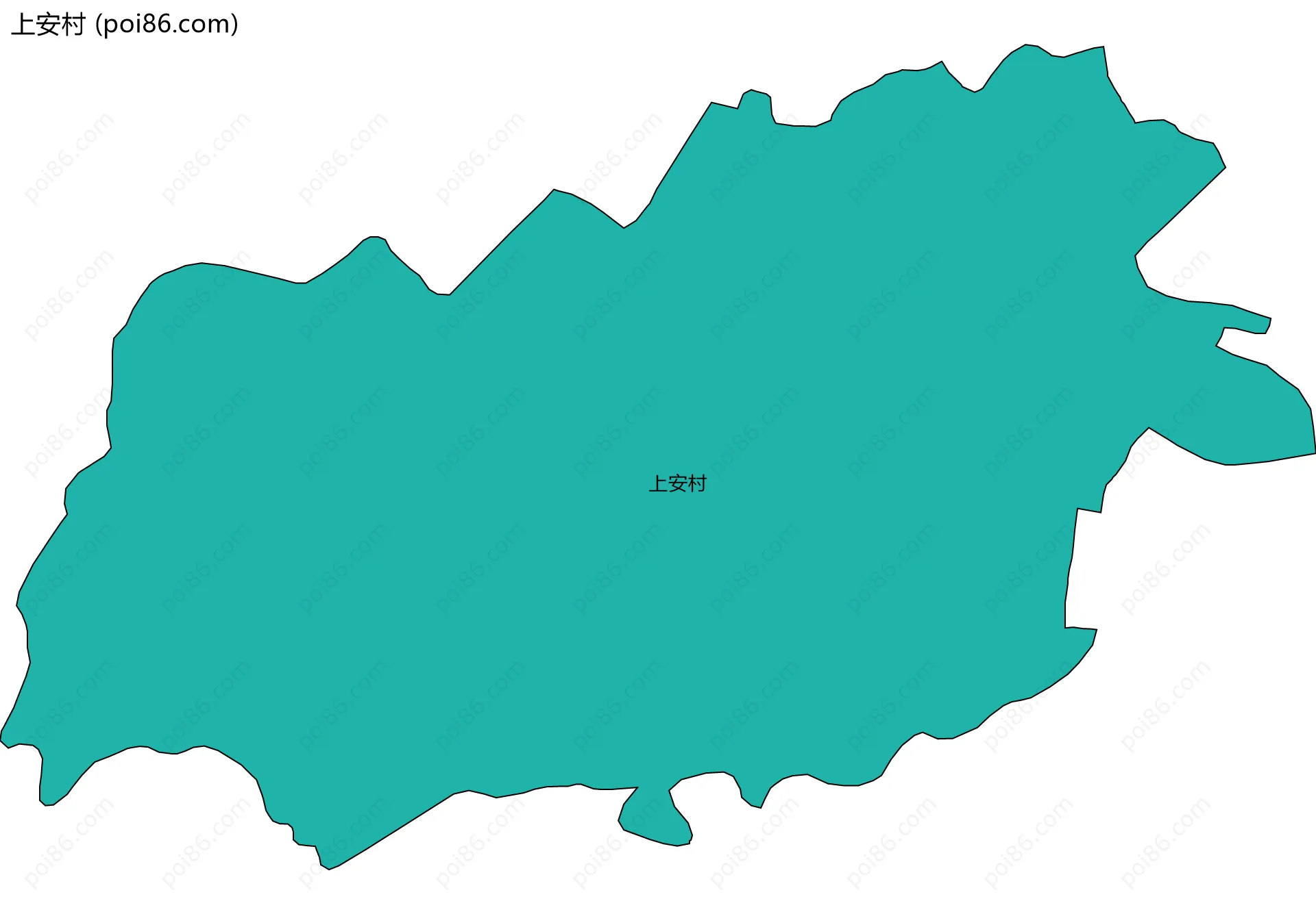 上安村边界地图