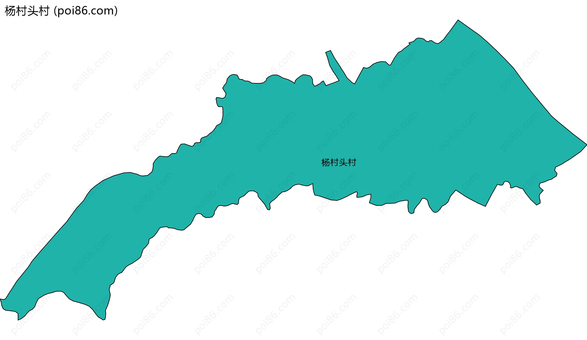 杨村头村边界地图