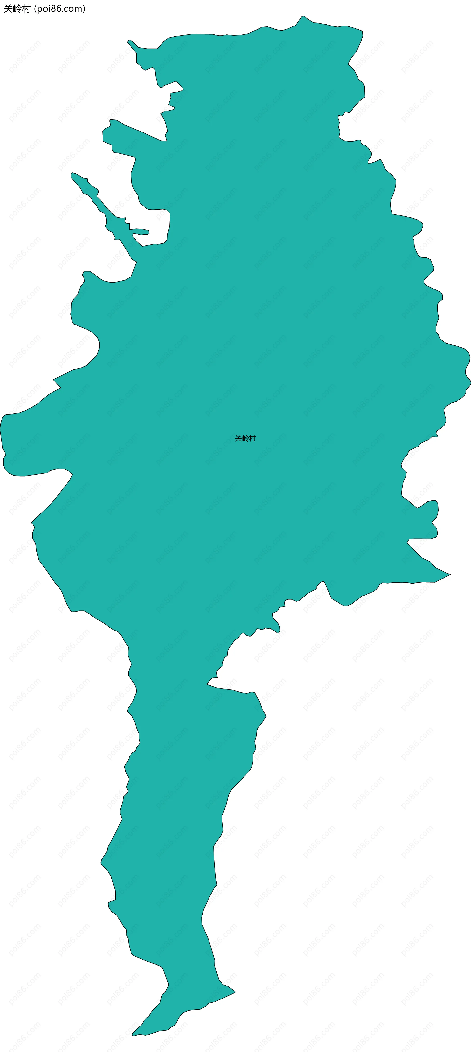 关岭村边界地图