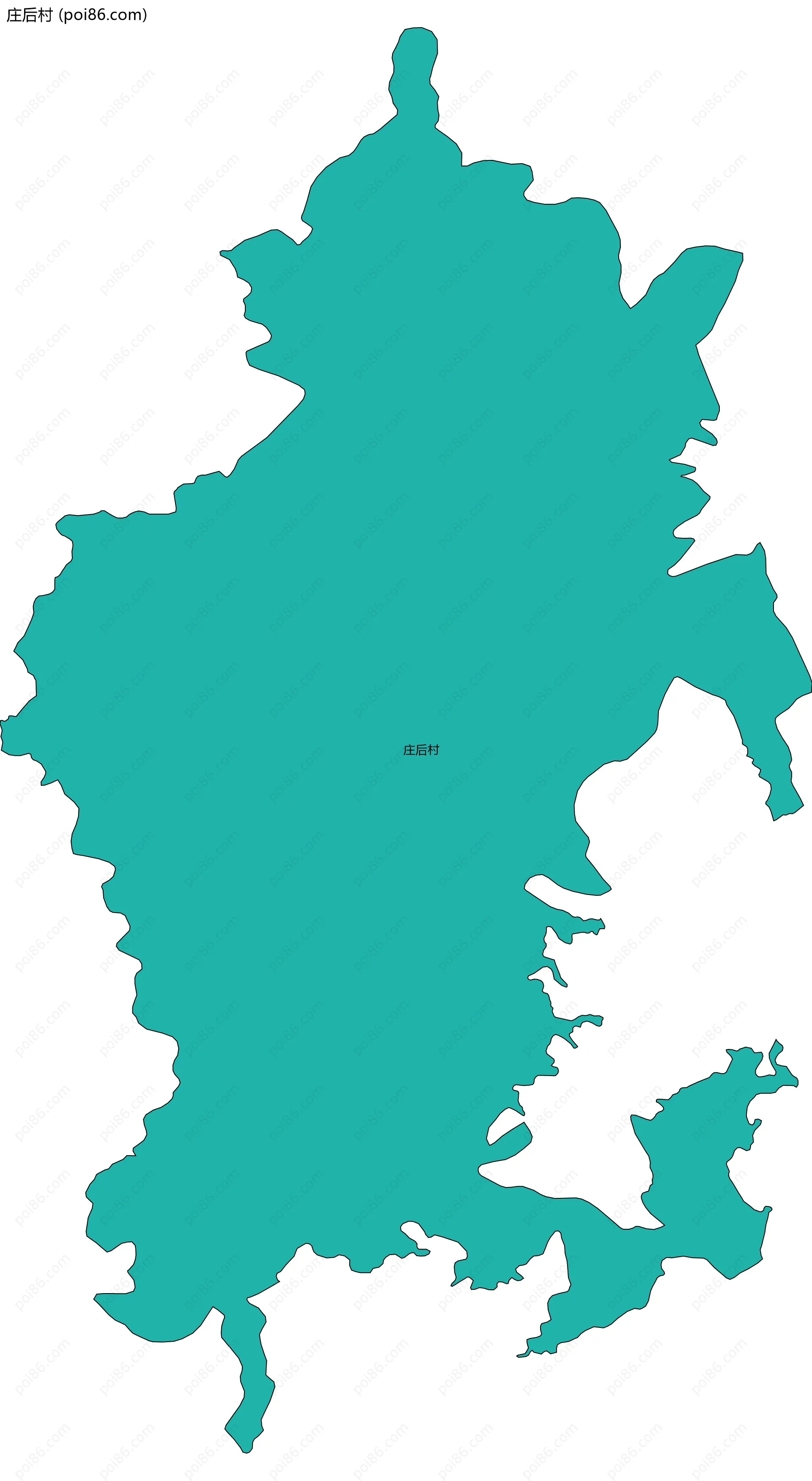 庄后村边界地图