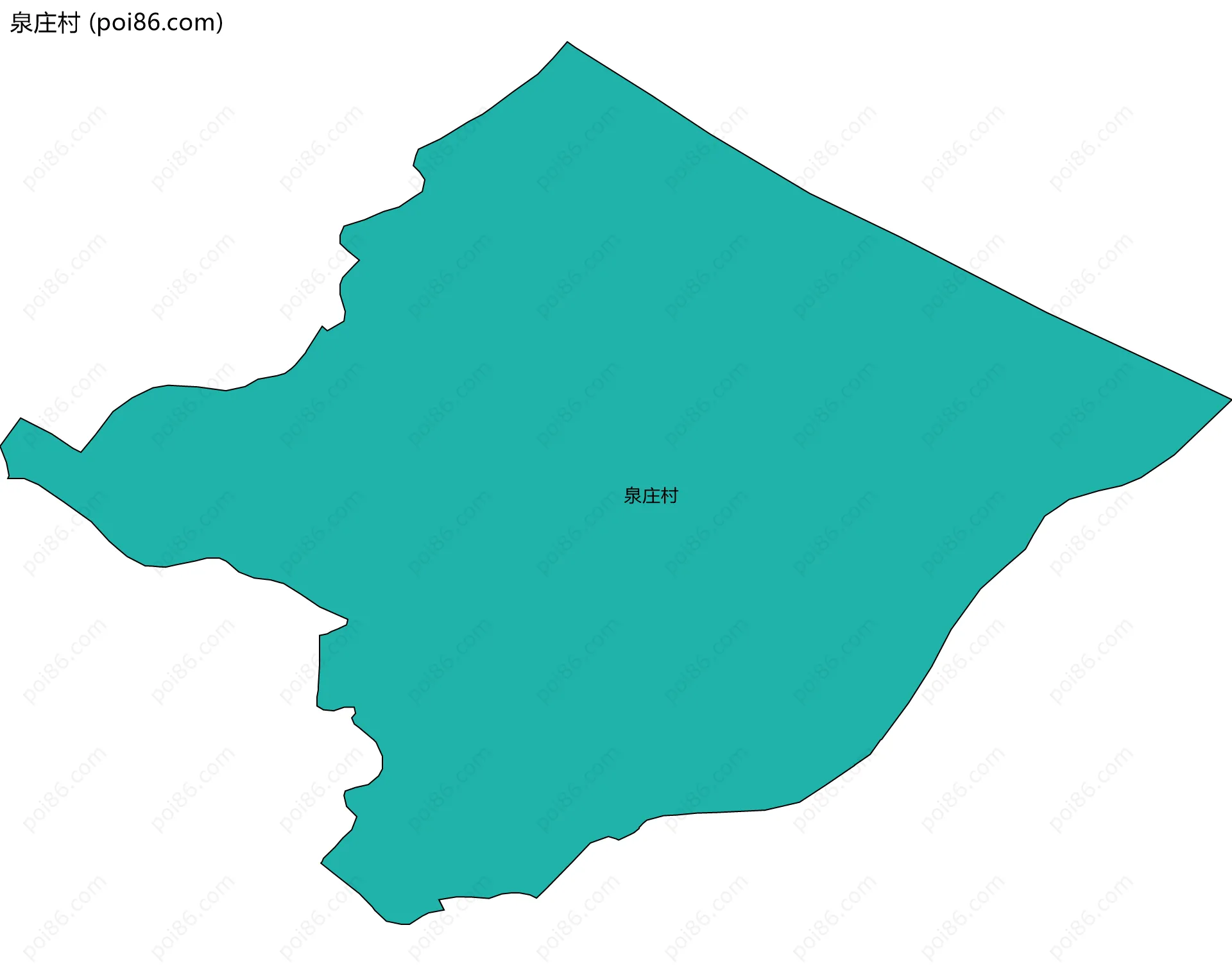 泉庄村边界地图