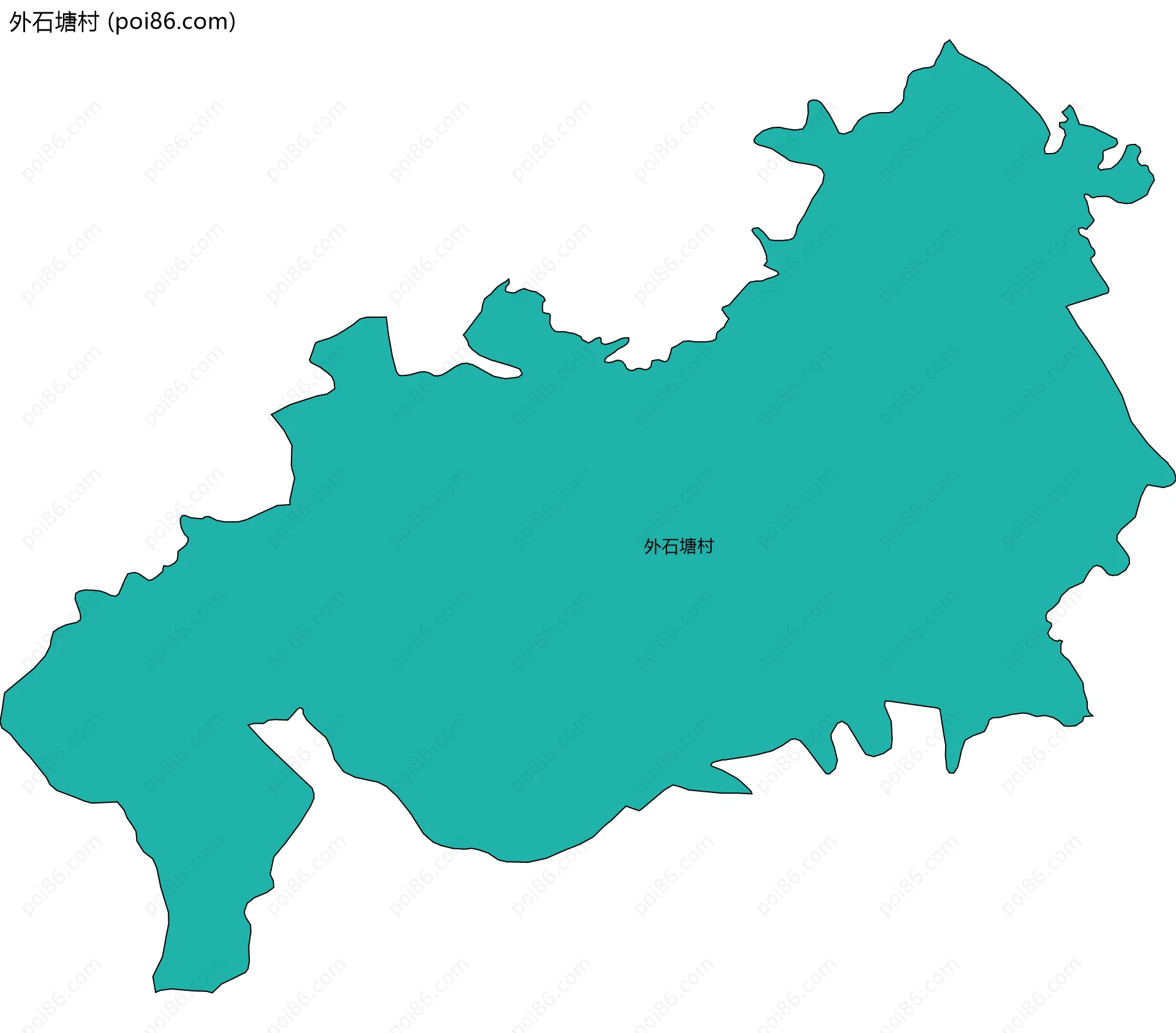 外石塘村边界地图