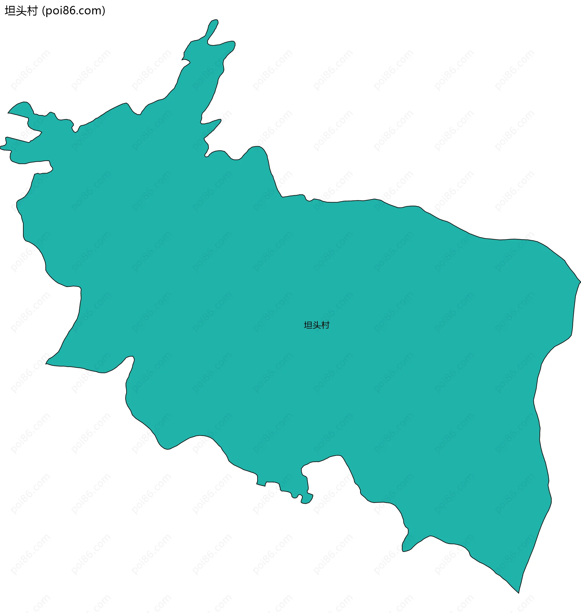 坦头村边界地图