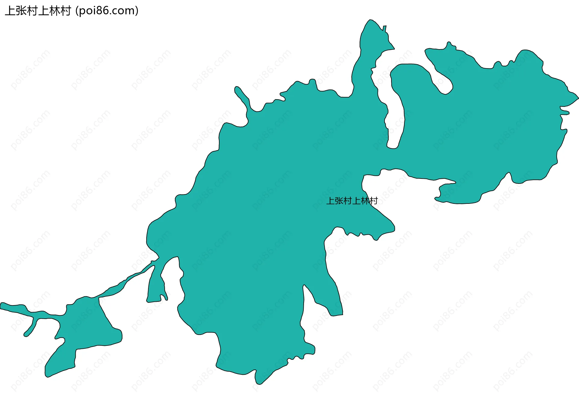 上张村上林村边界地图