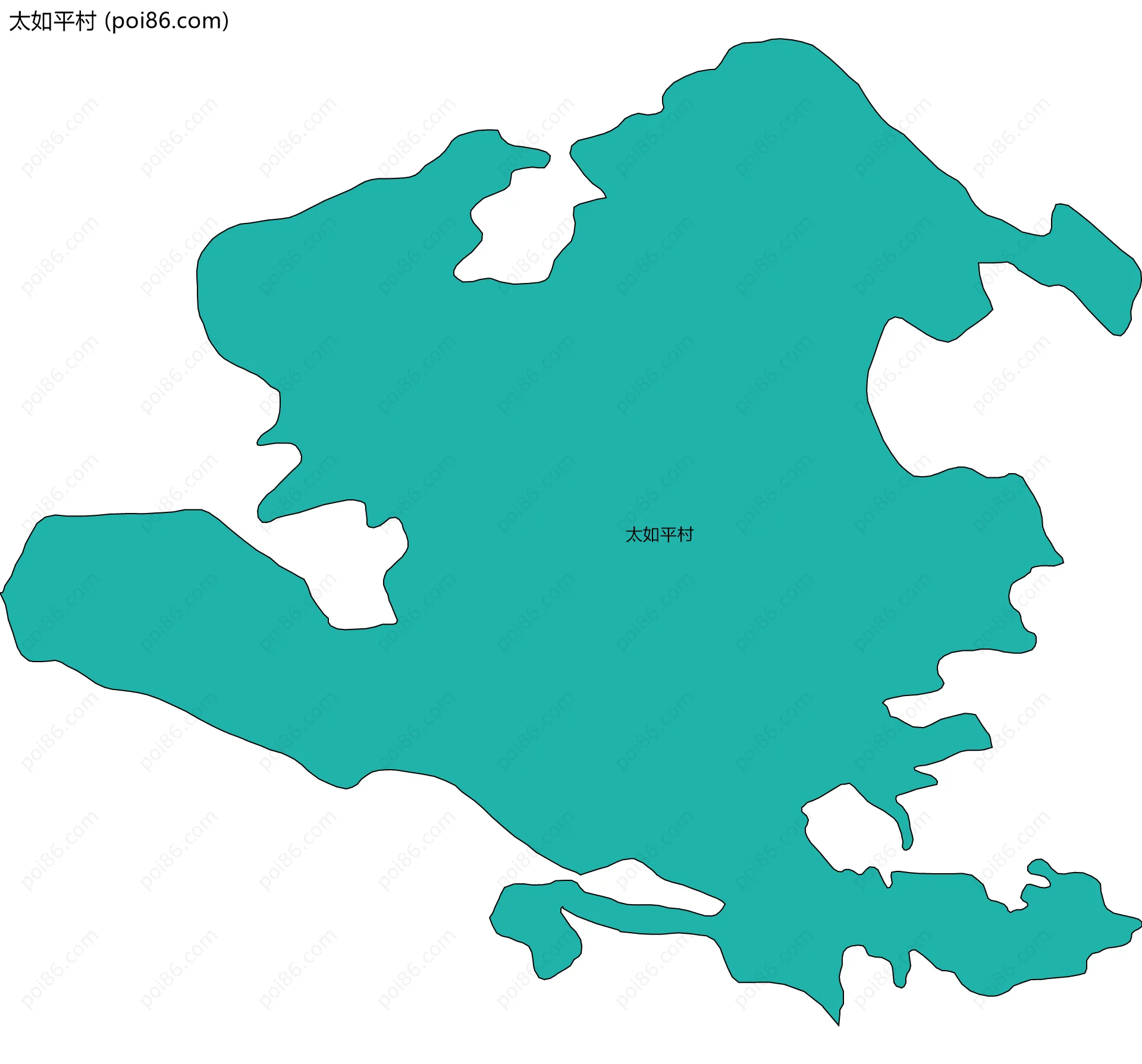 太如平村边界地图