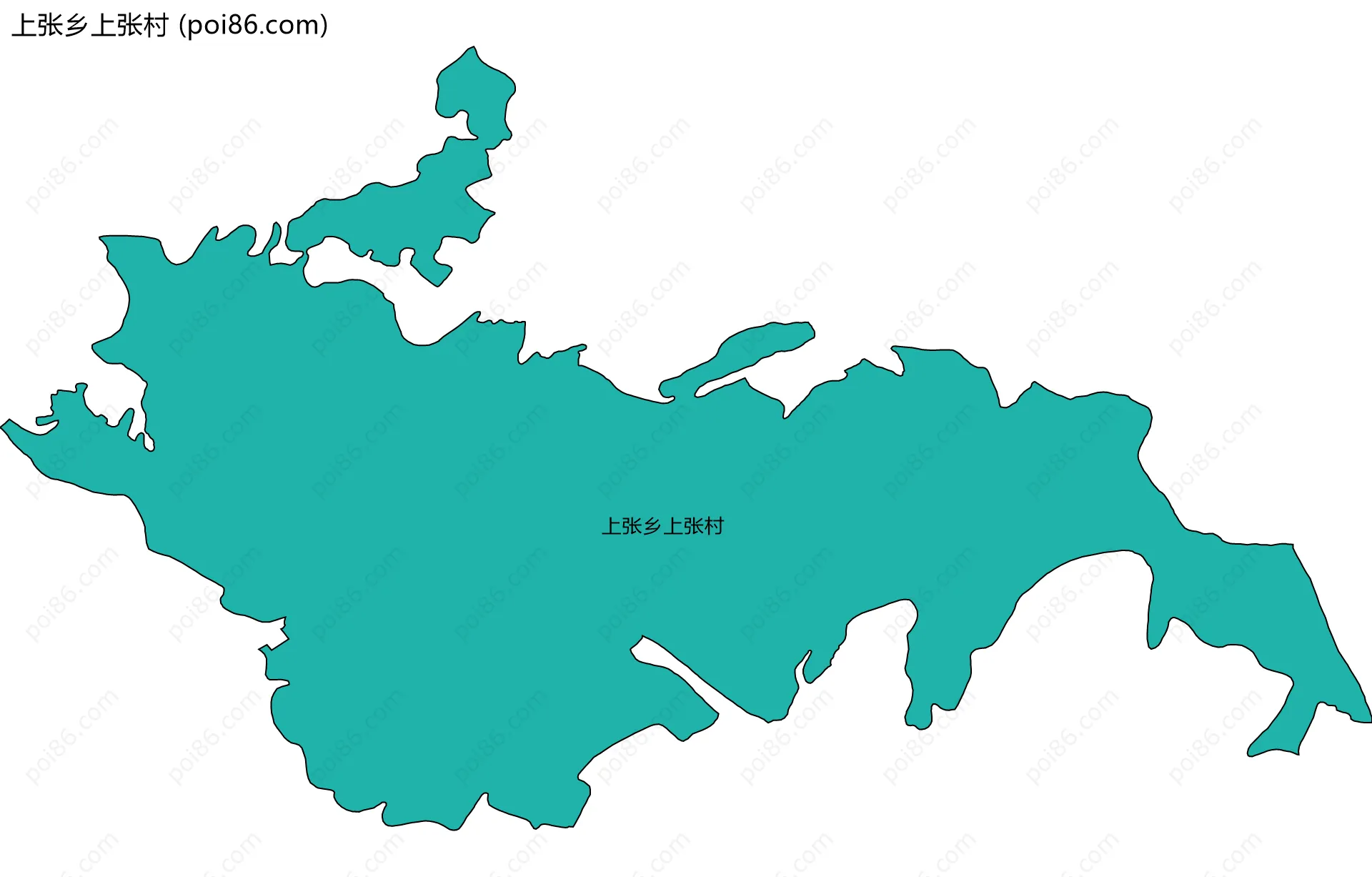 上张乡上张村边界地图