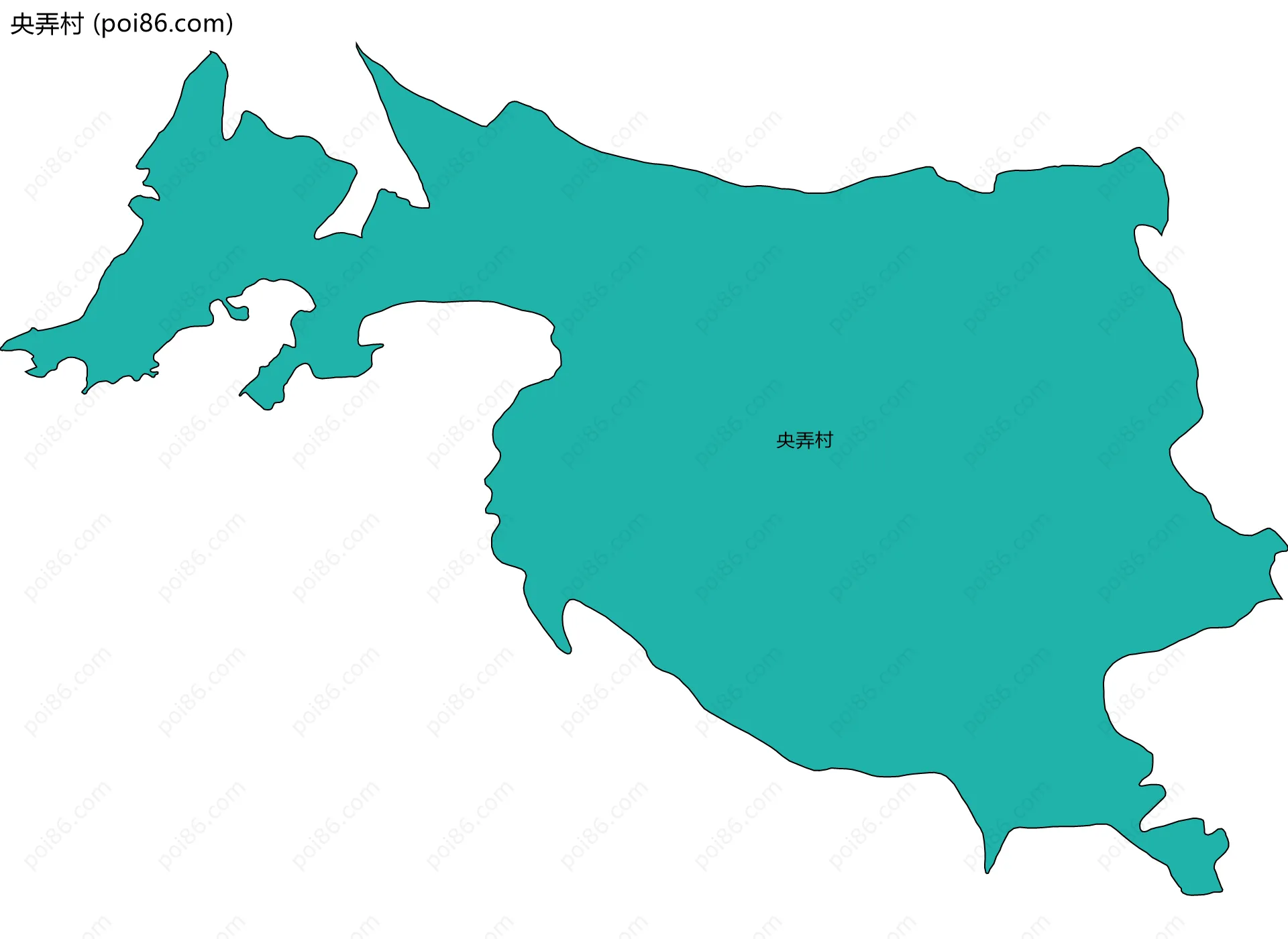 央弄村边界地图