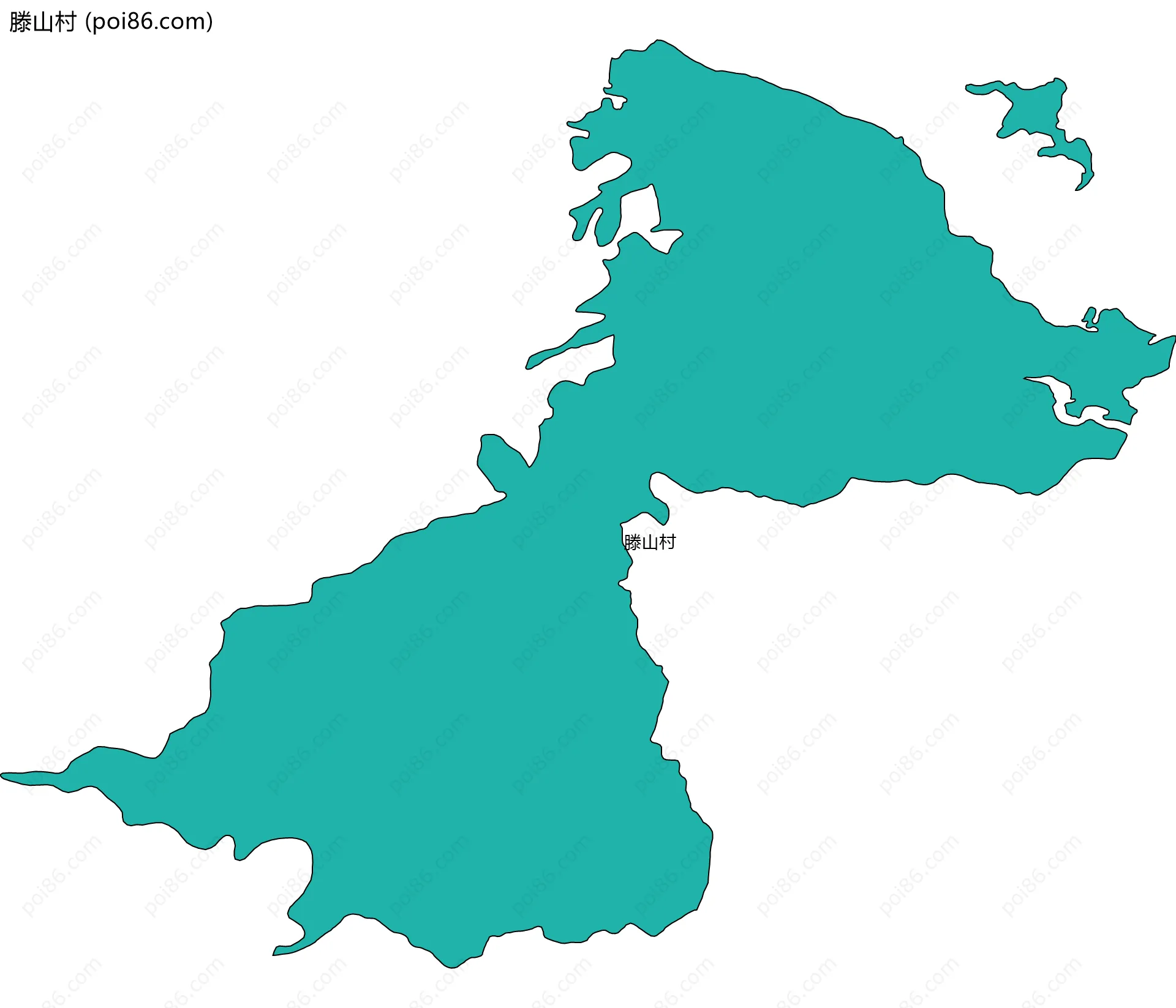 滕山村边界地图