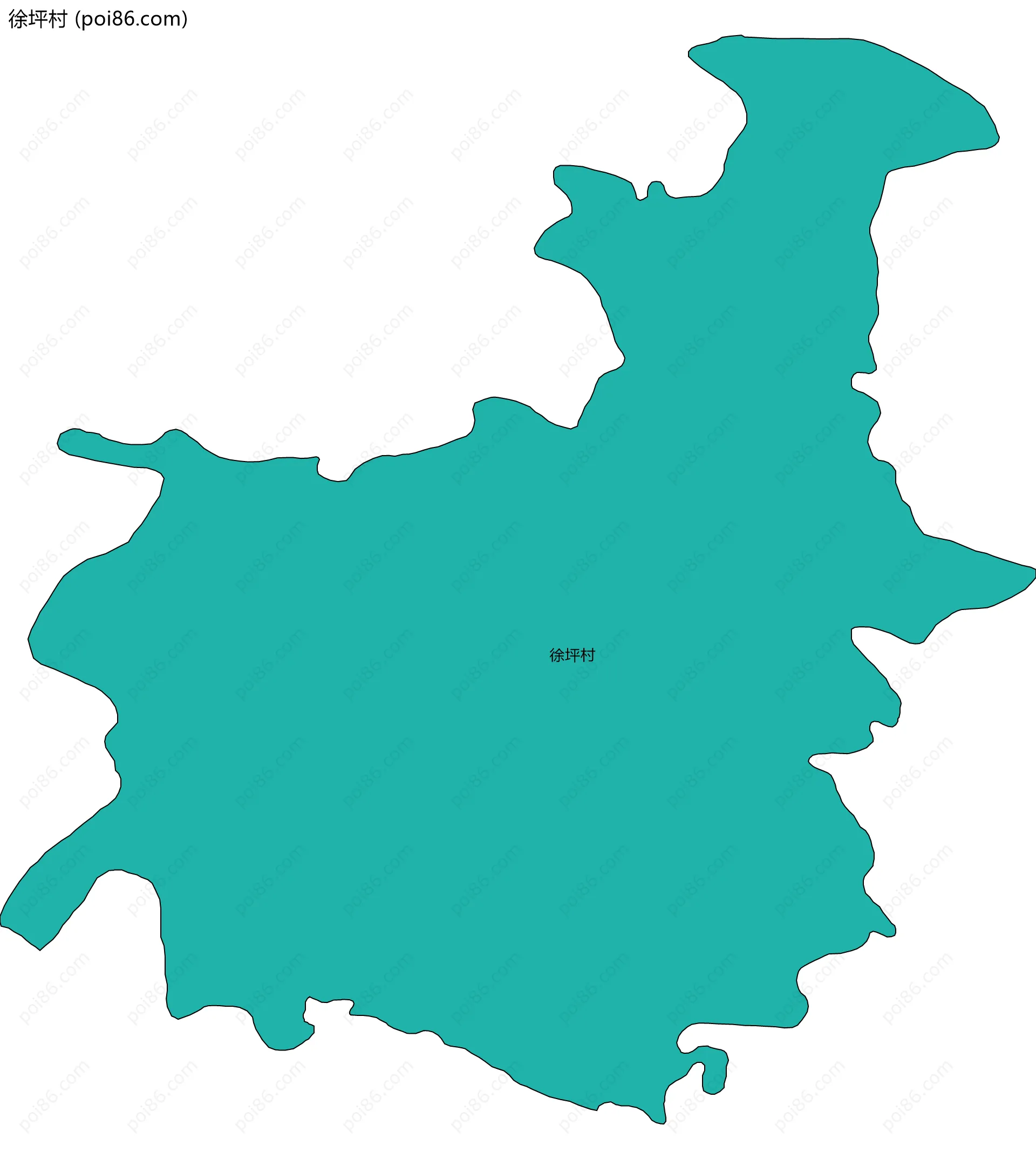 徐坪村边界地图