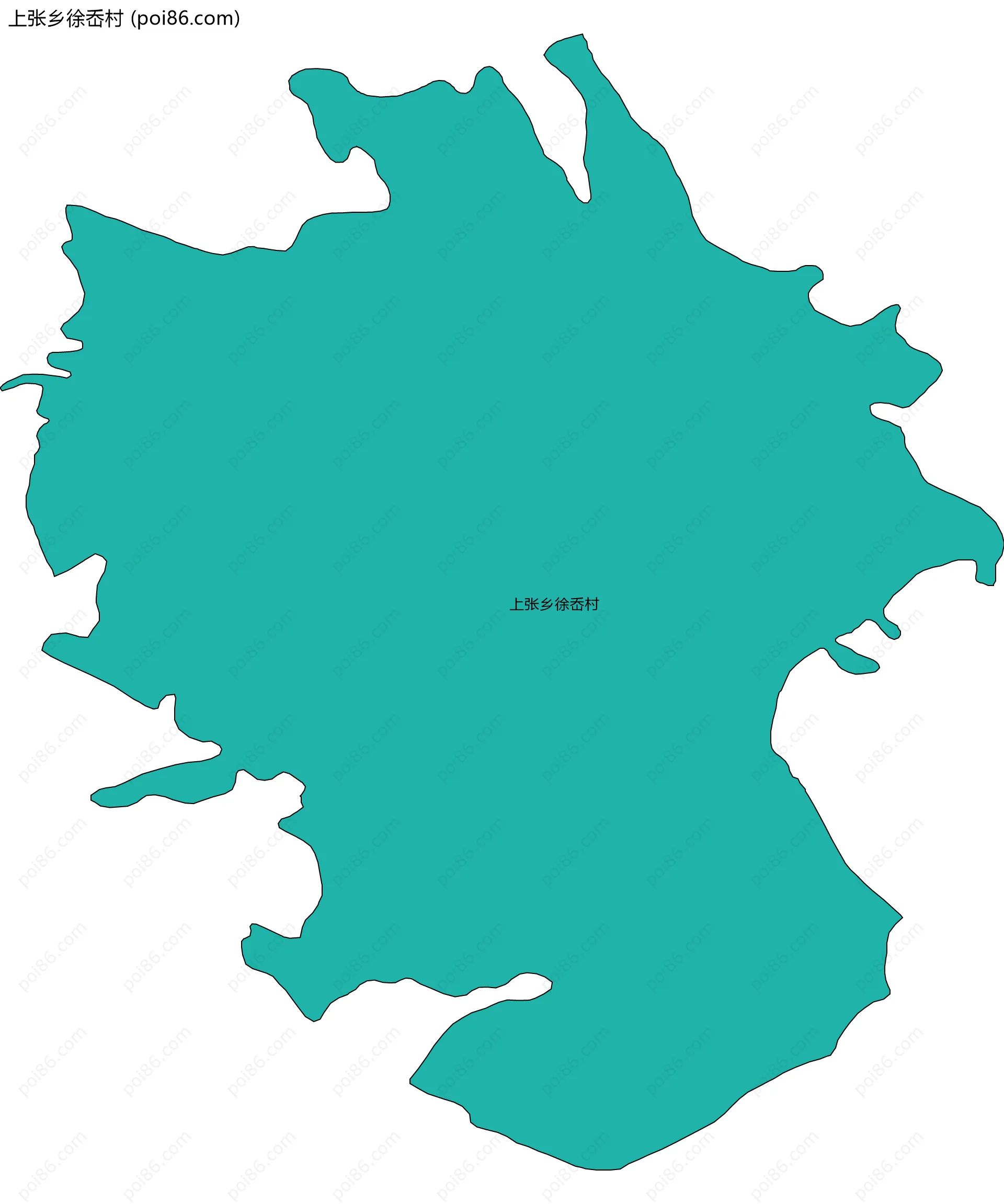 上张乡徐岙村边界地图