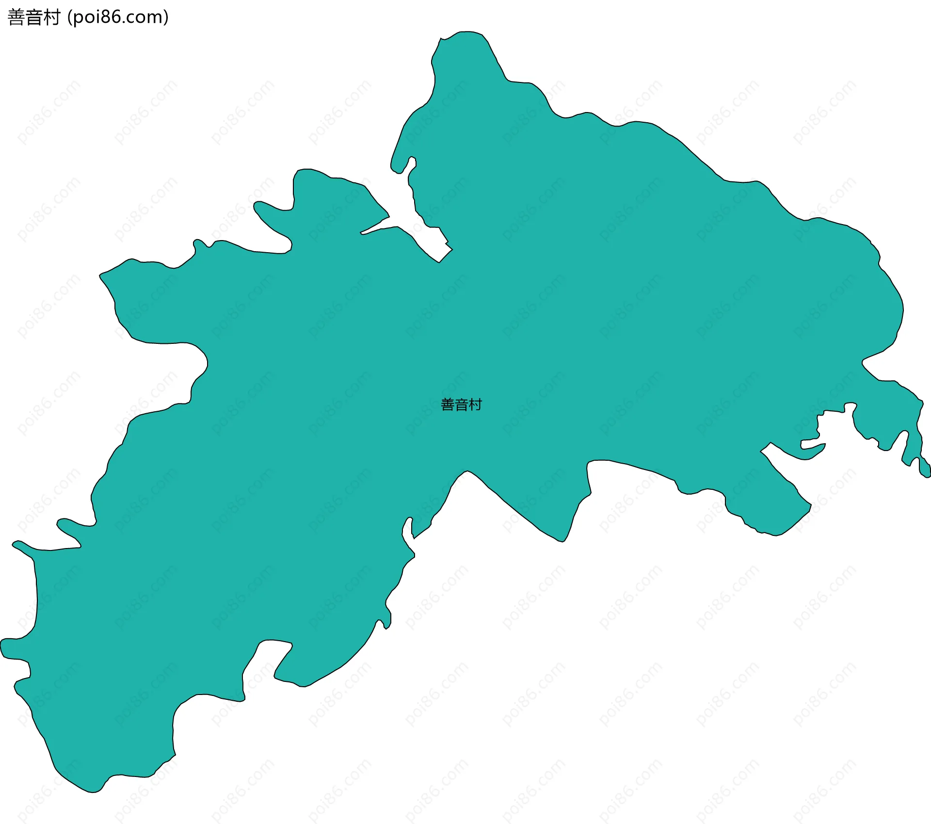 善音村边界地图