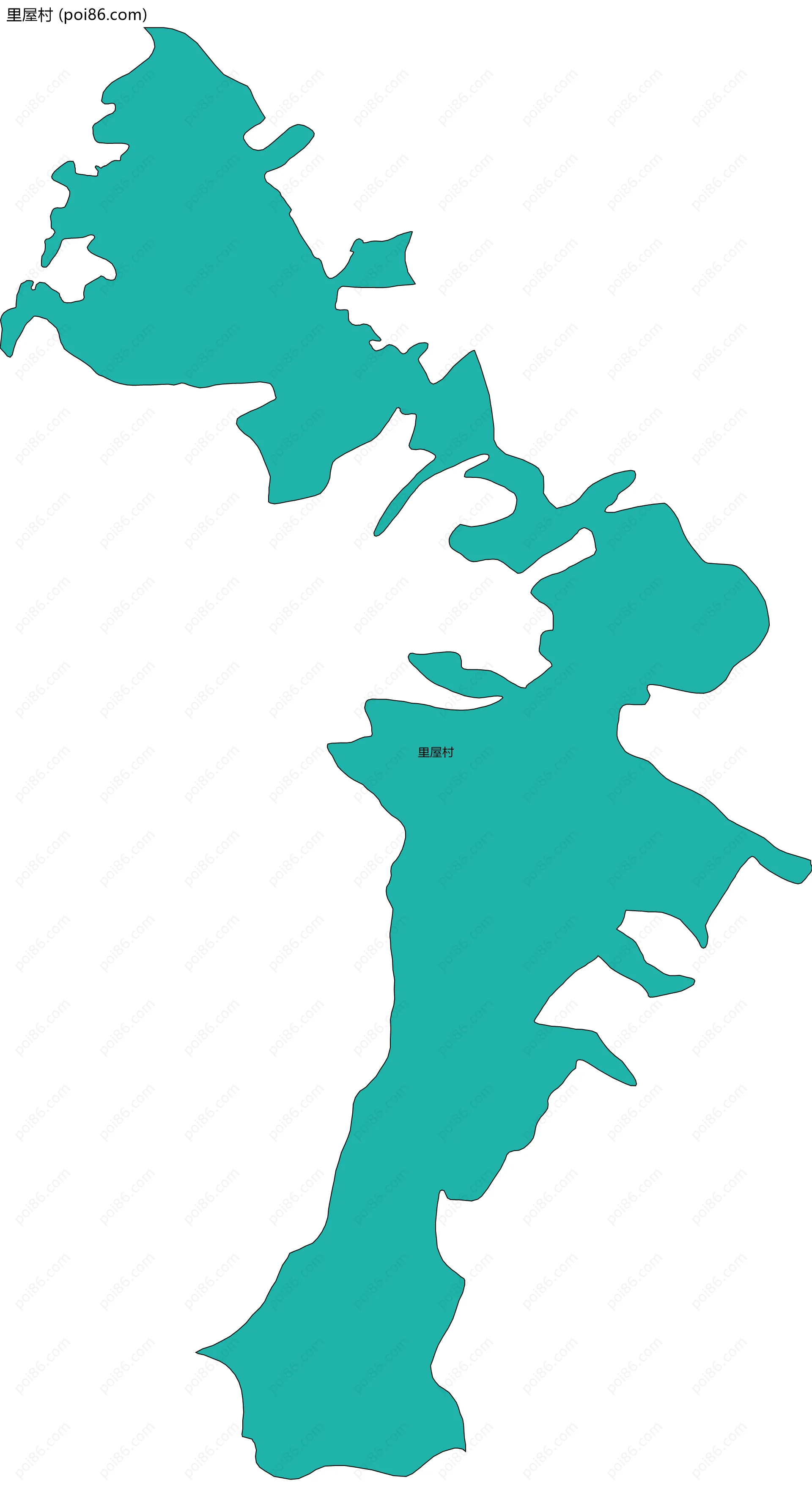 里屋村边界地图