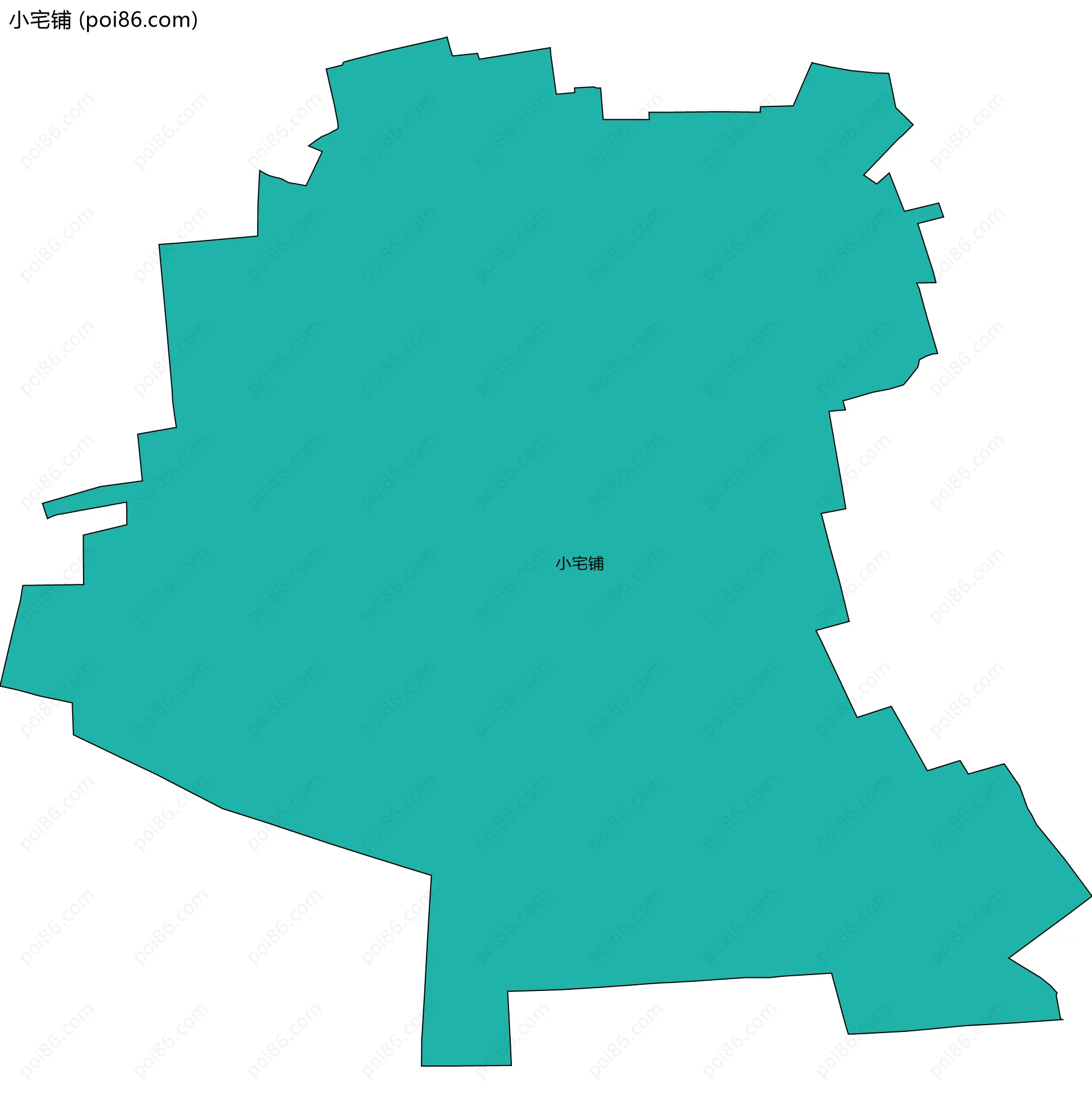 小宅铺边界地图