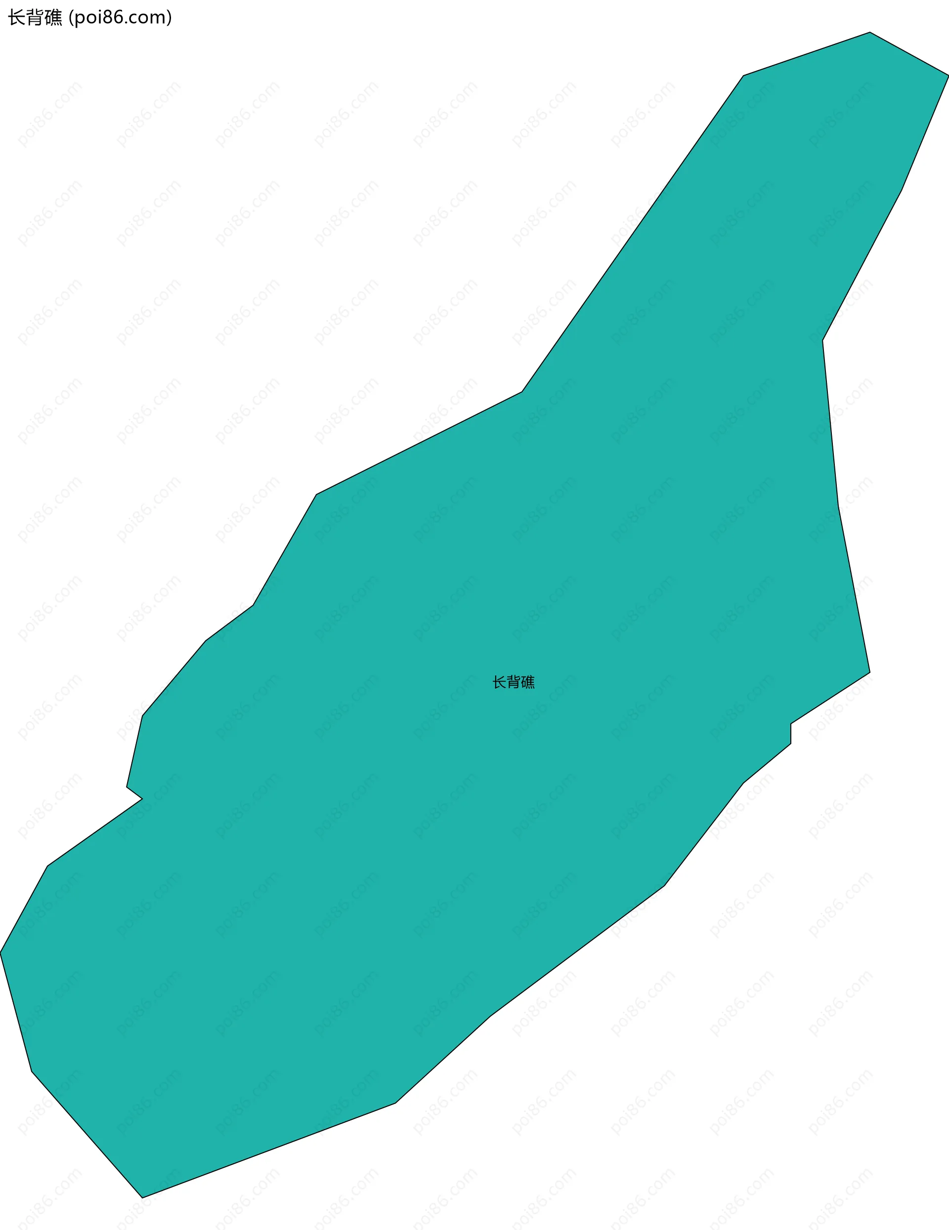 长背礁边界地图