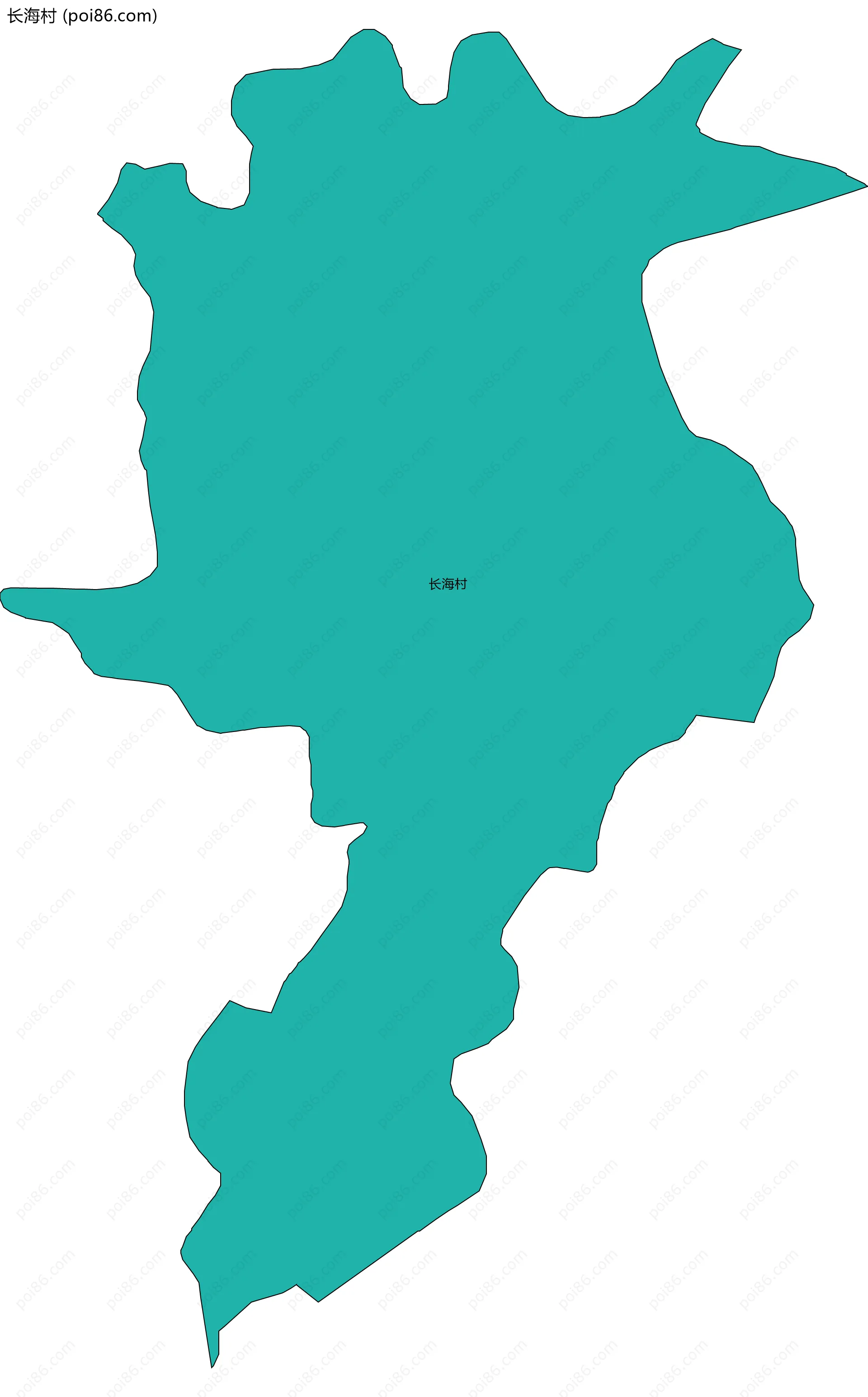 长海村边界地图