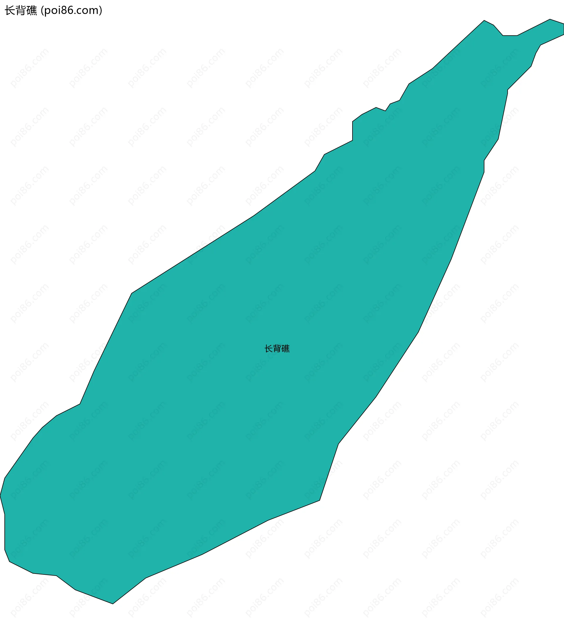 长背礁边界地图