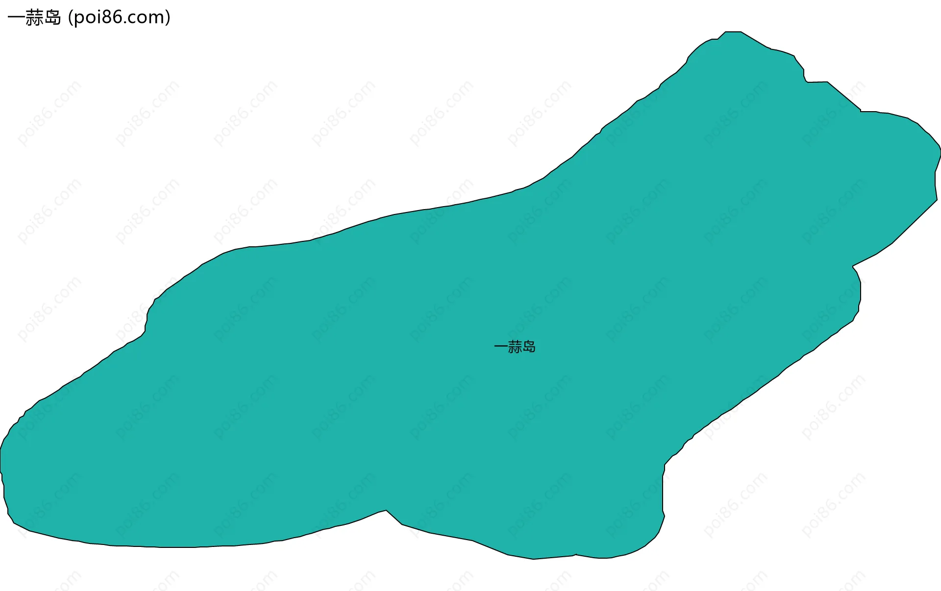 一蒜岛边界地图