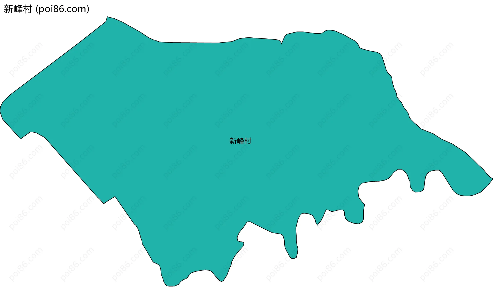 新峰村边界地图