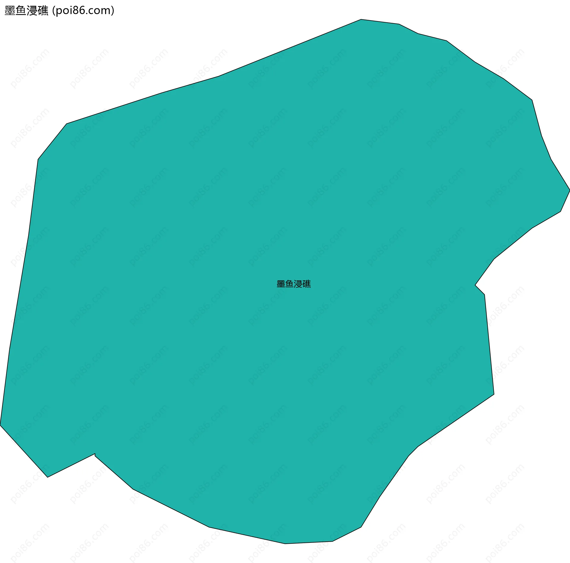 墨鱼浸礁边界地图