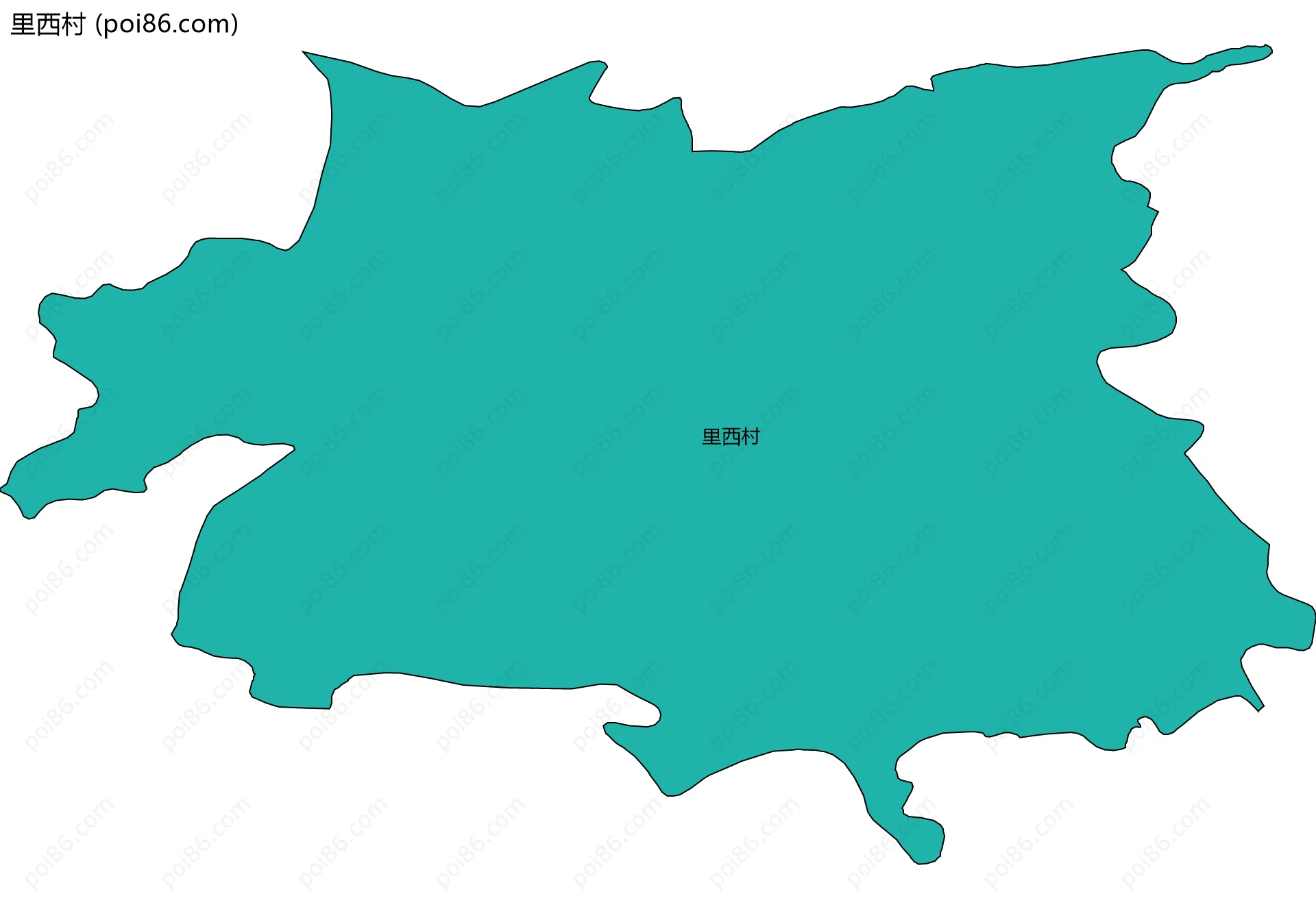 里西村边界地图