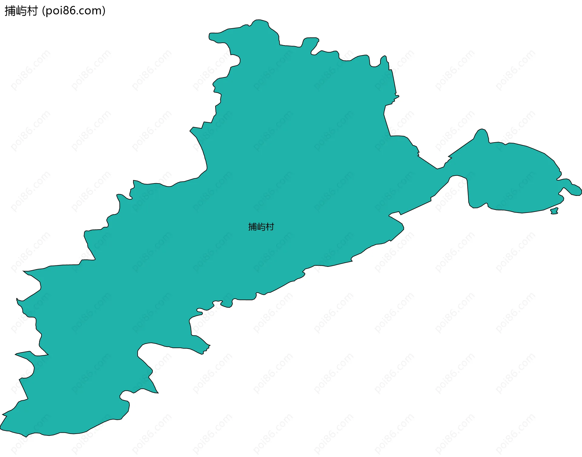 捕屿村边界地图