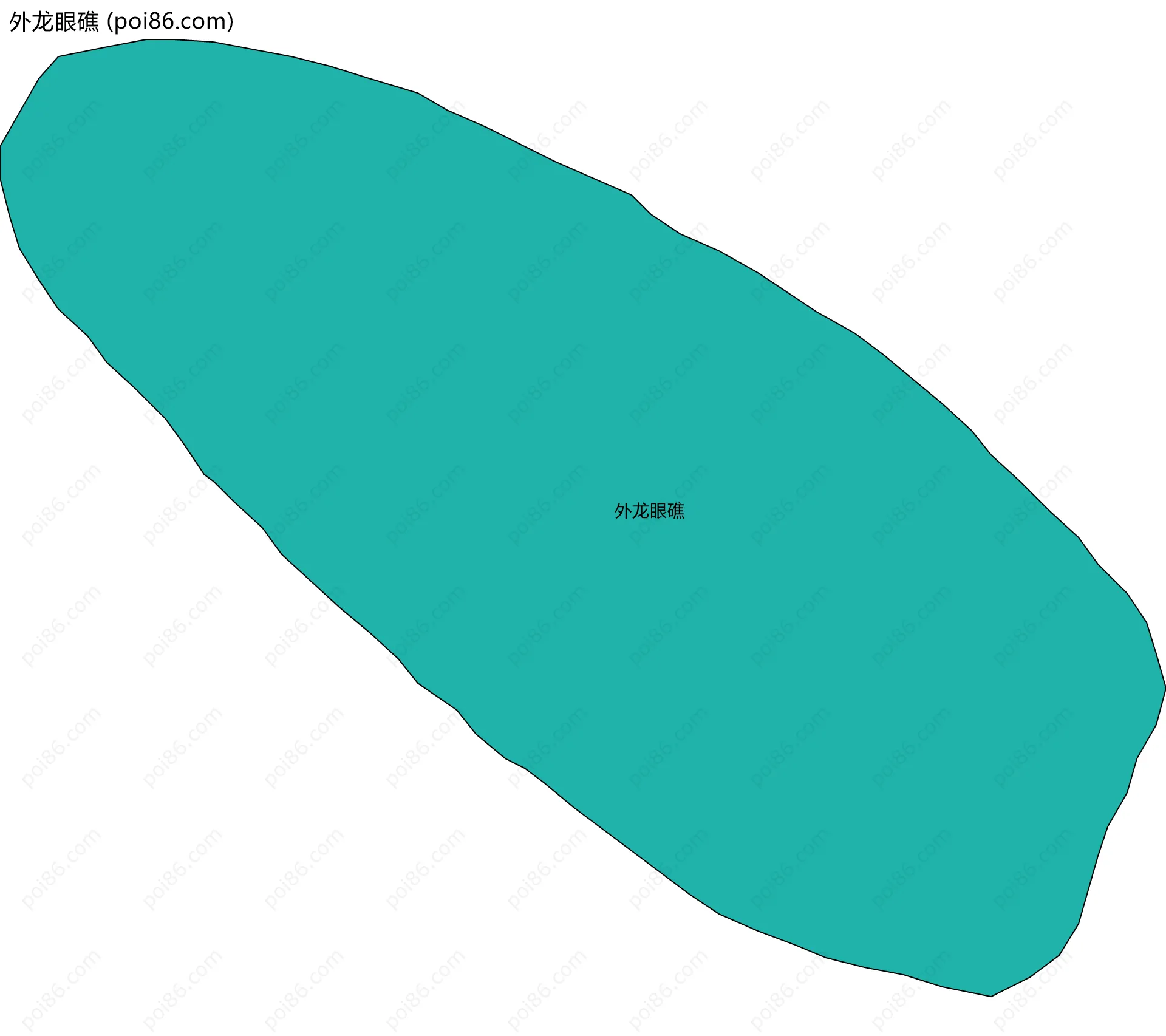 外龙眼礁边界地图