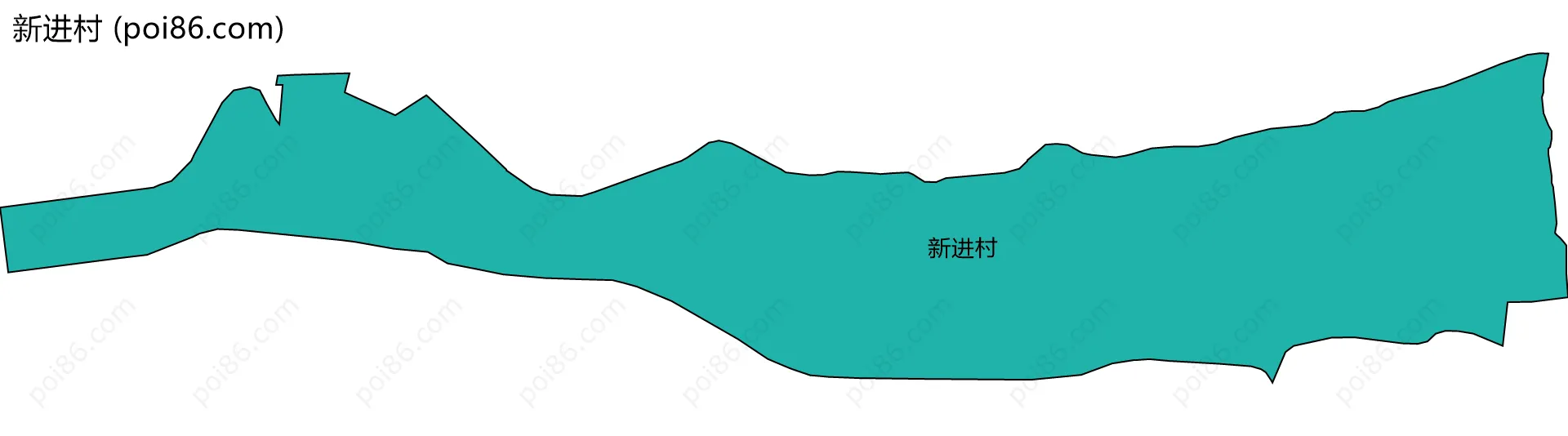 新进村边界地图