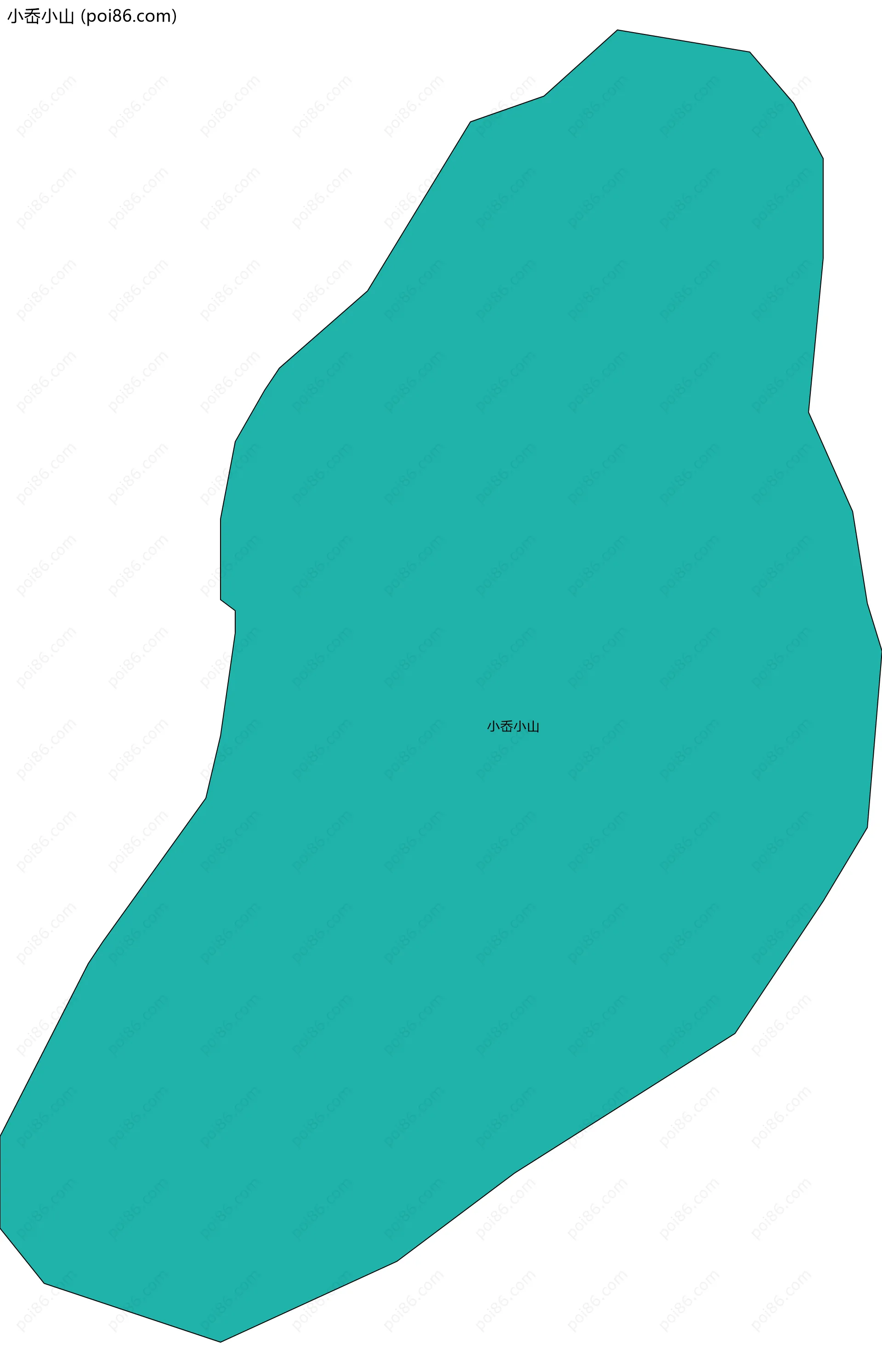 小岙小山边界地图