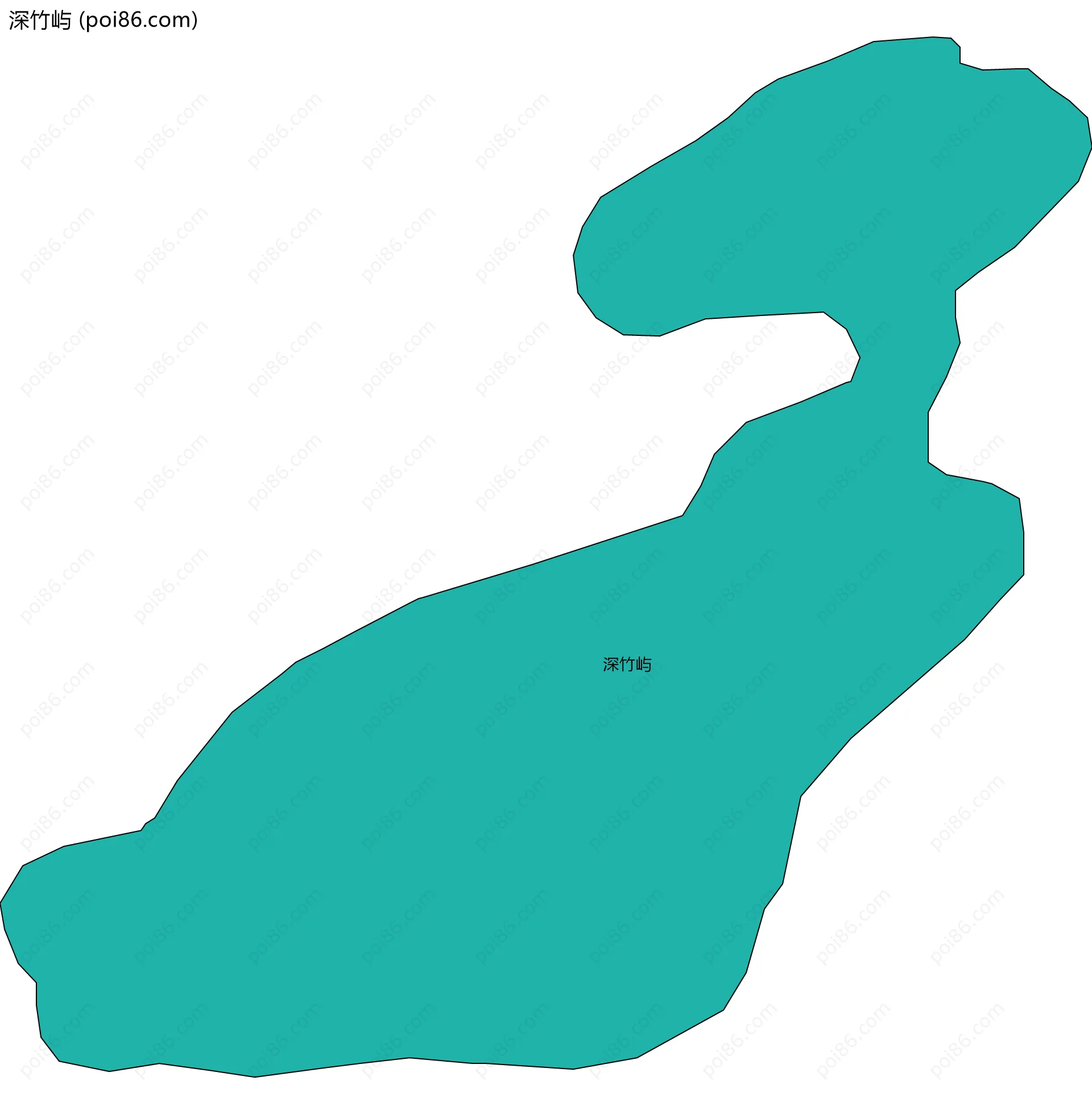 深竹屿边界地图