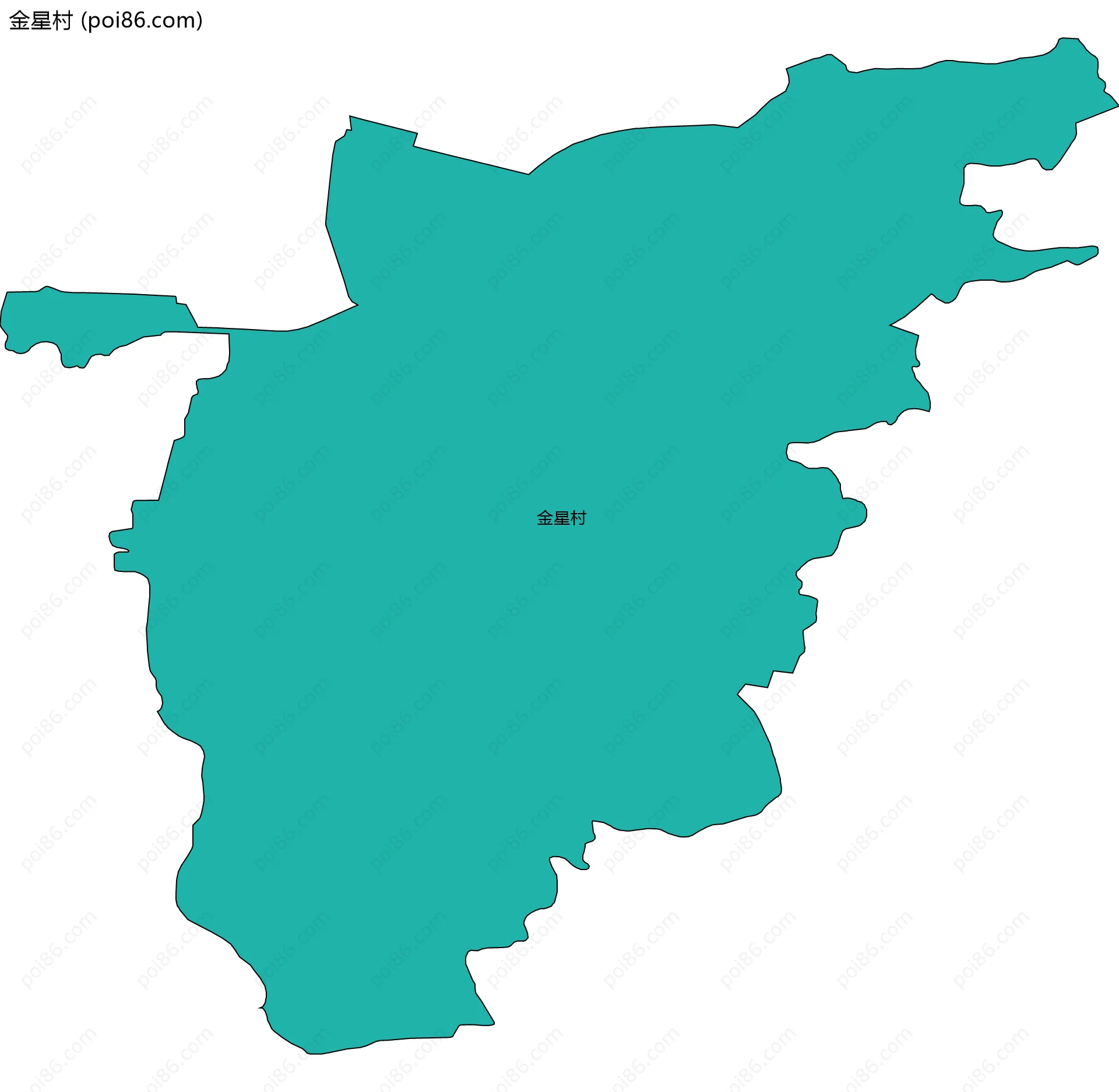 金星村边界地图