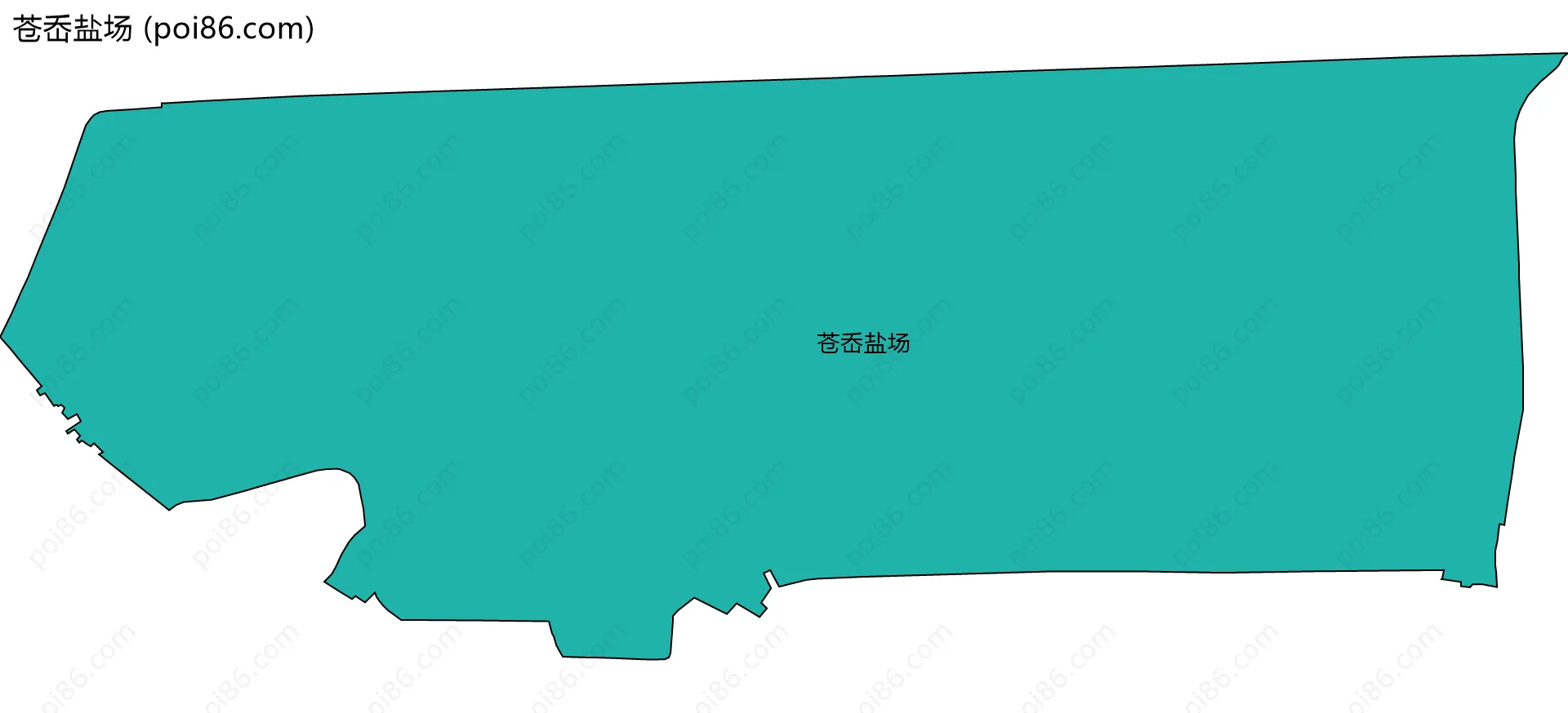 苍岙盐场边界地图