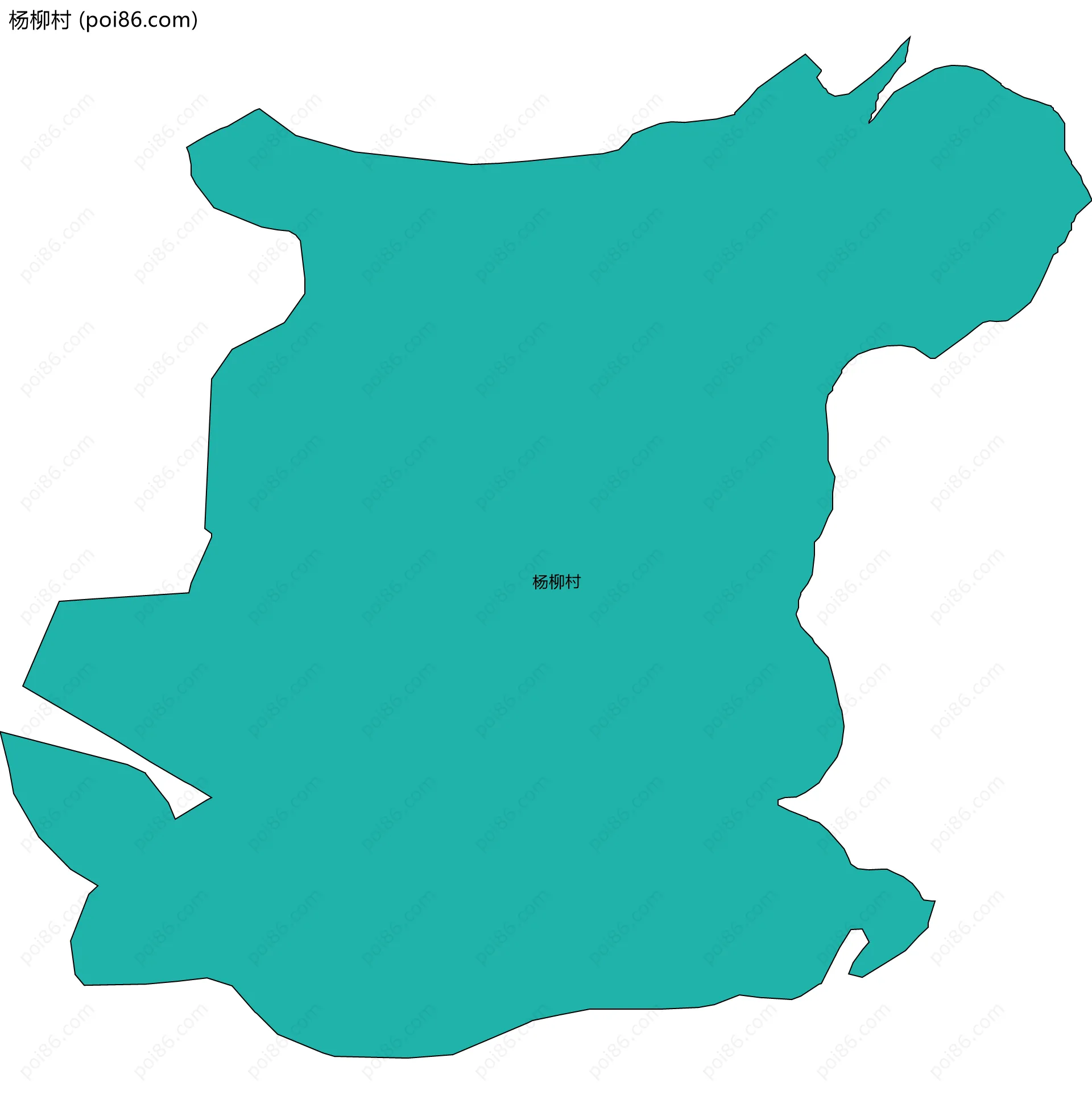 杨柳村边界地图