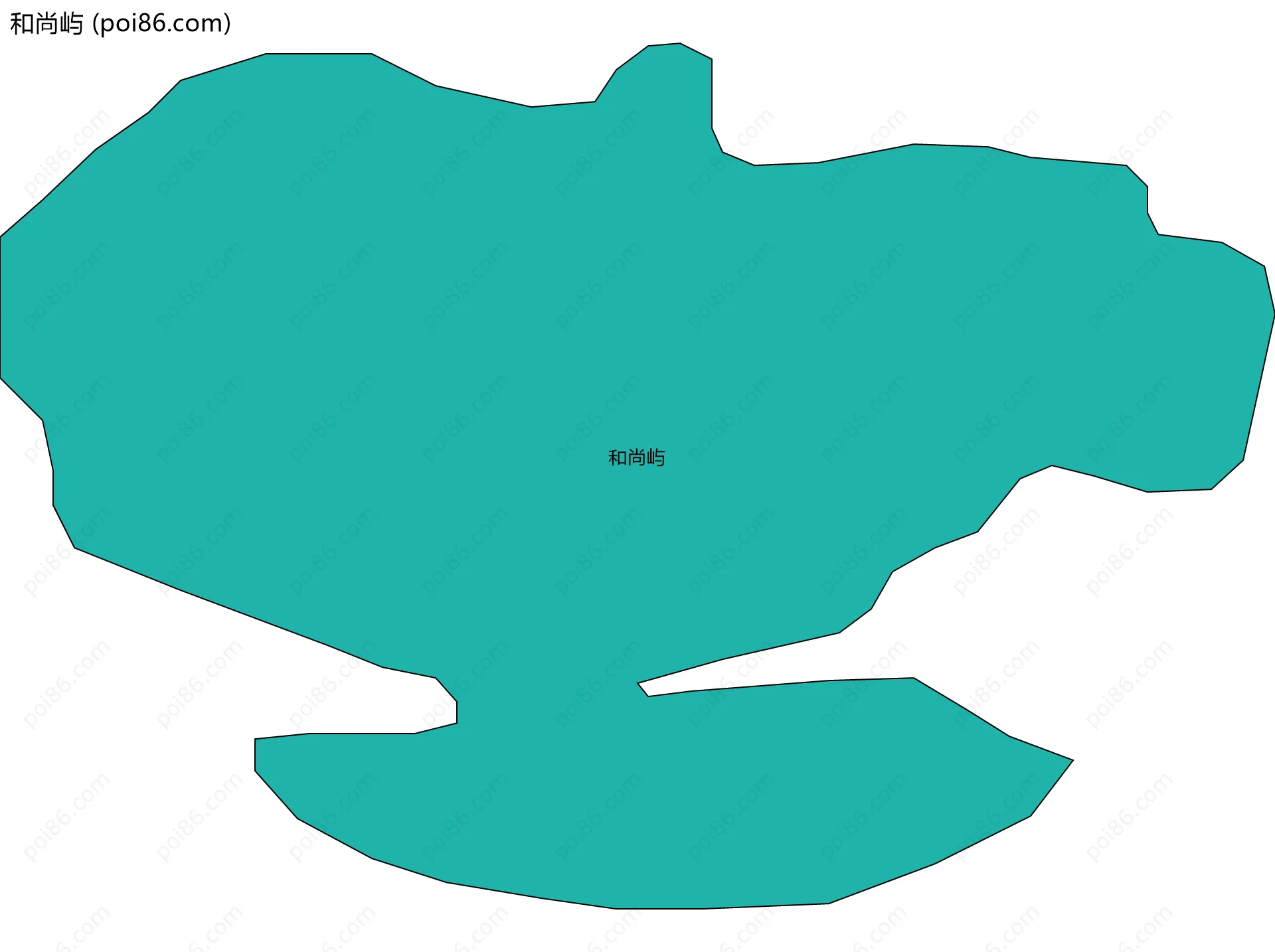 和尚屿边界地图