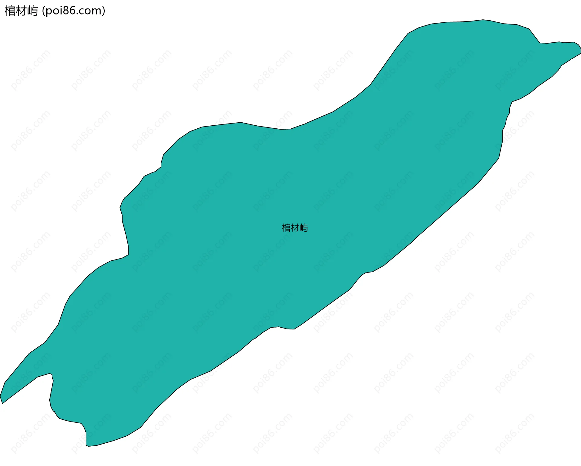 棺材屿边界地图