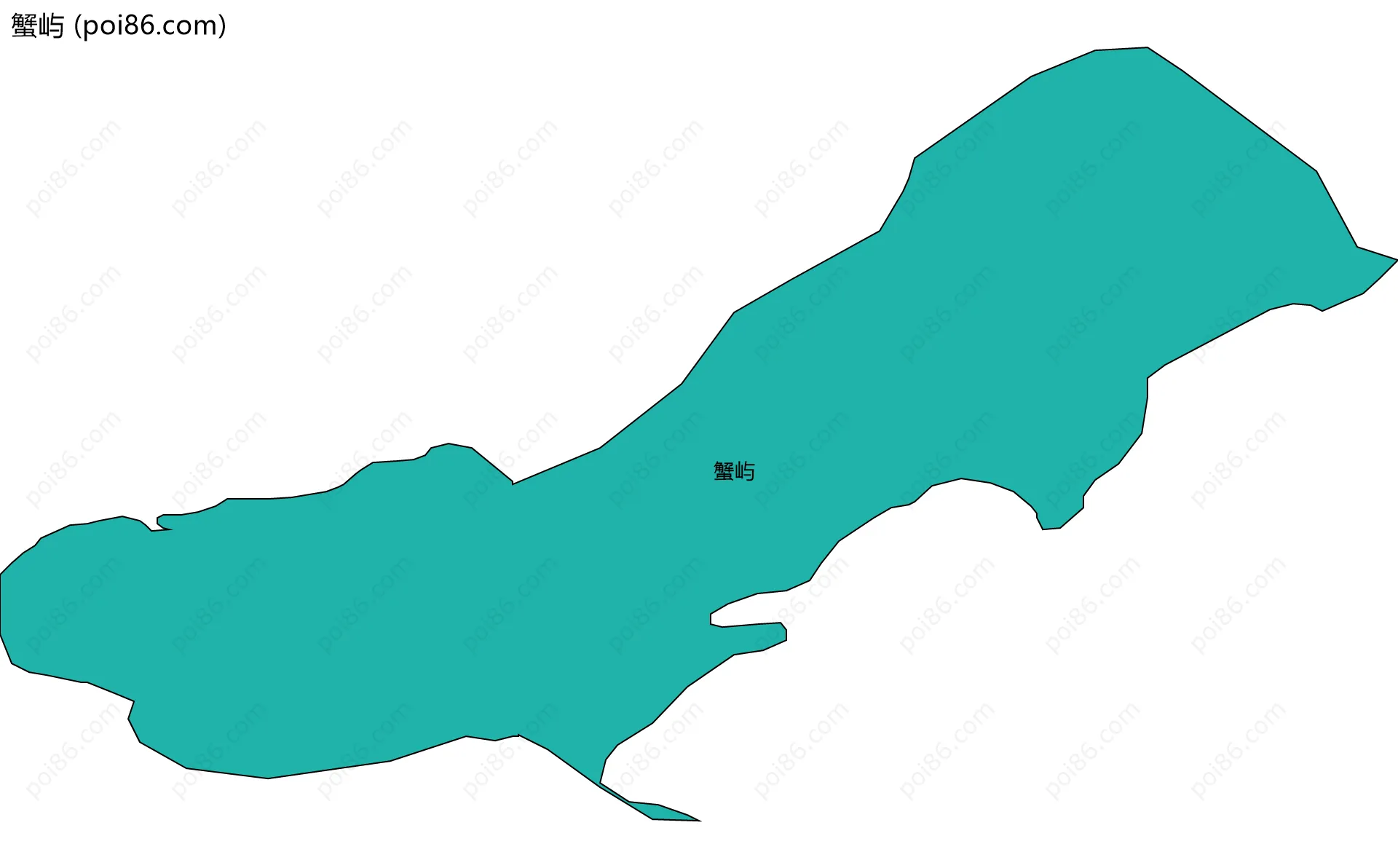 蟹屿边界地图