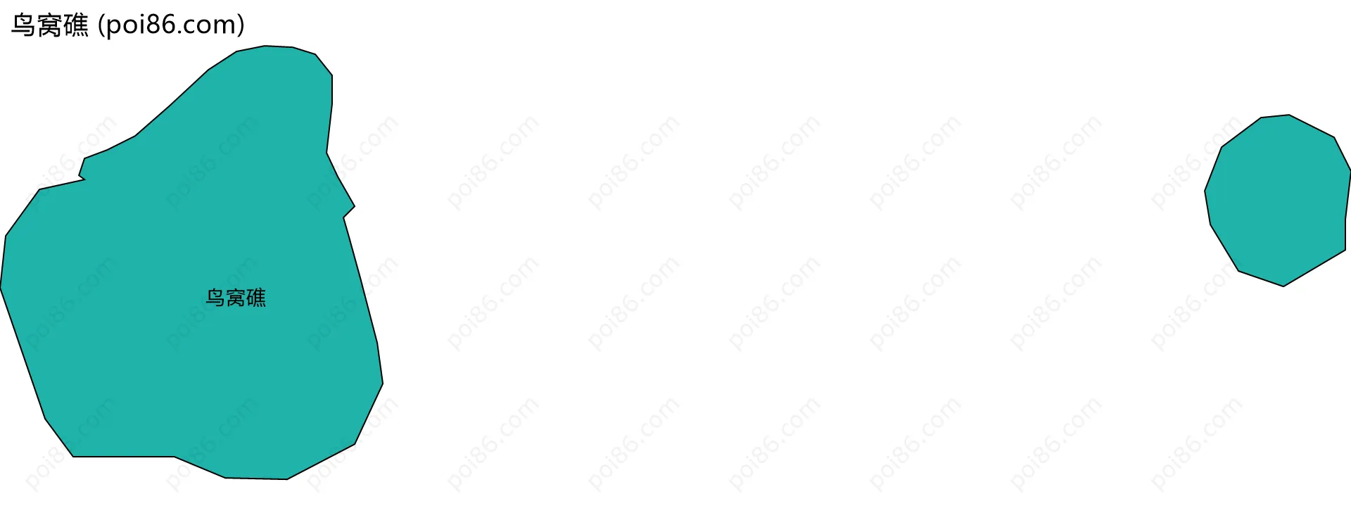 鸟窝礁边界地图