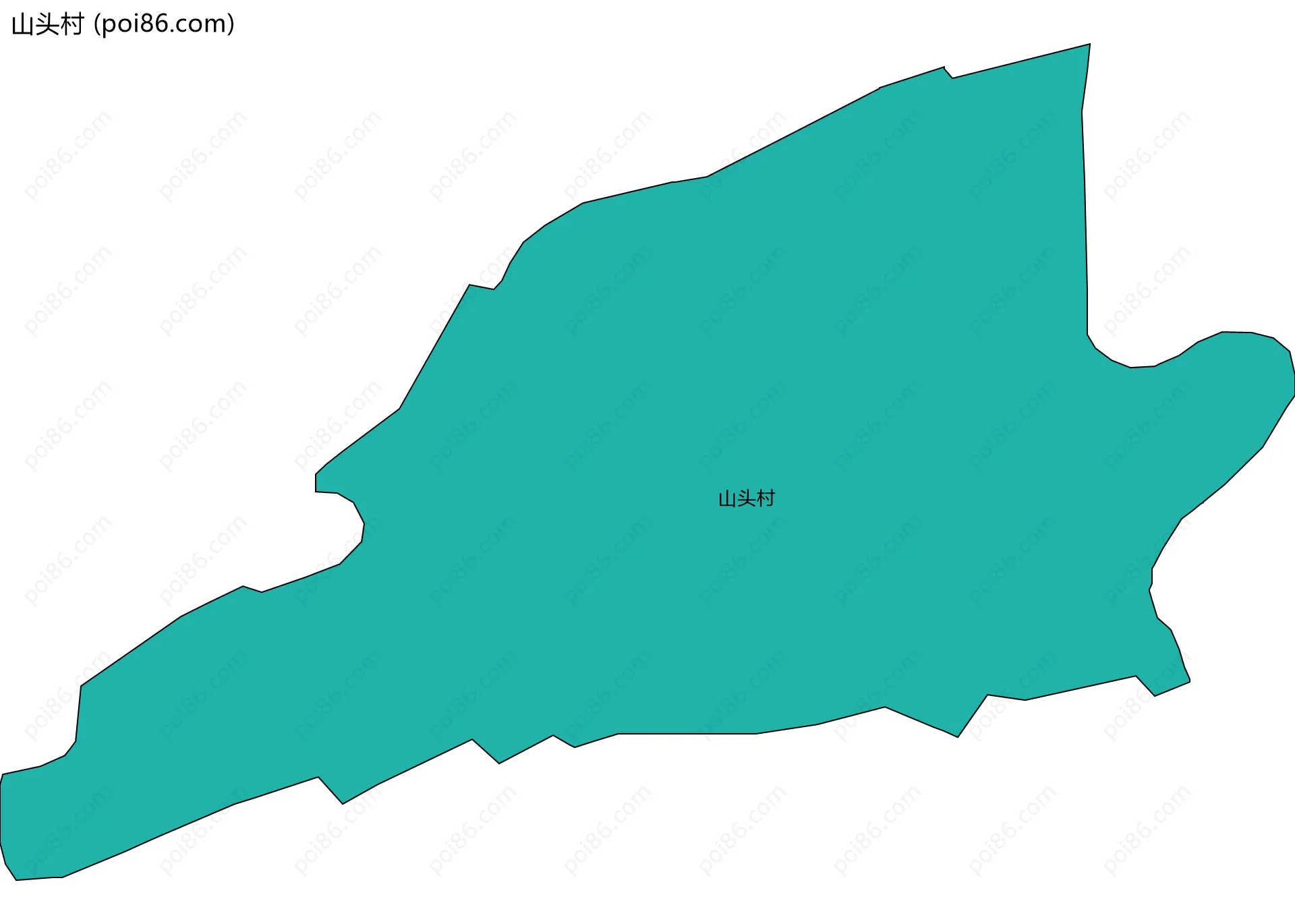 山头村边界地图