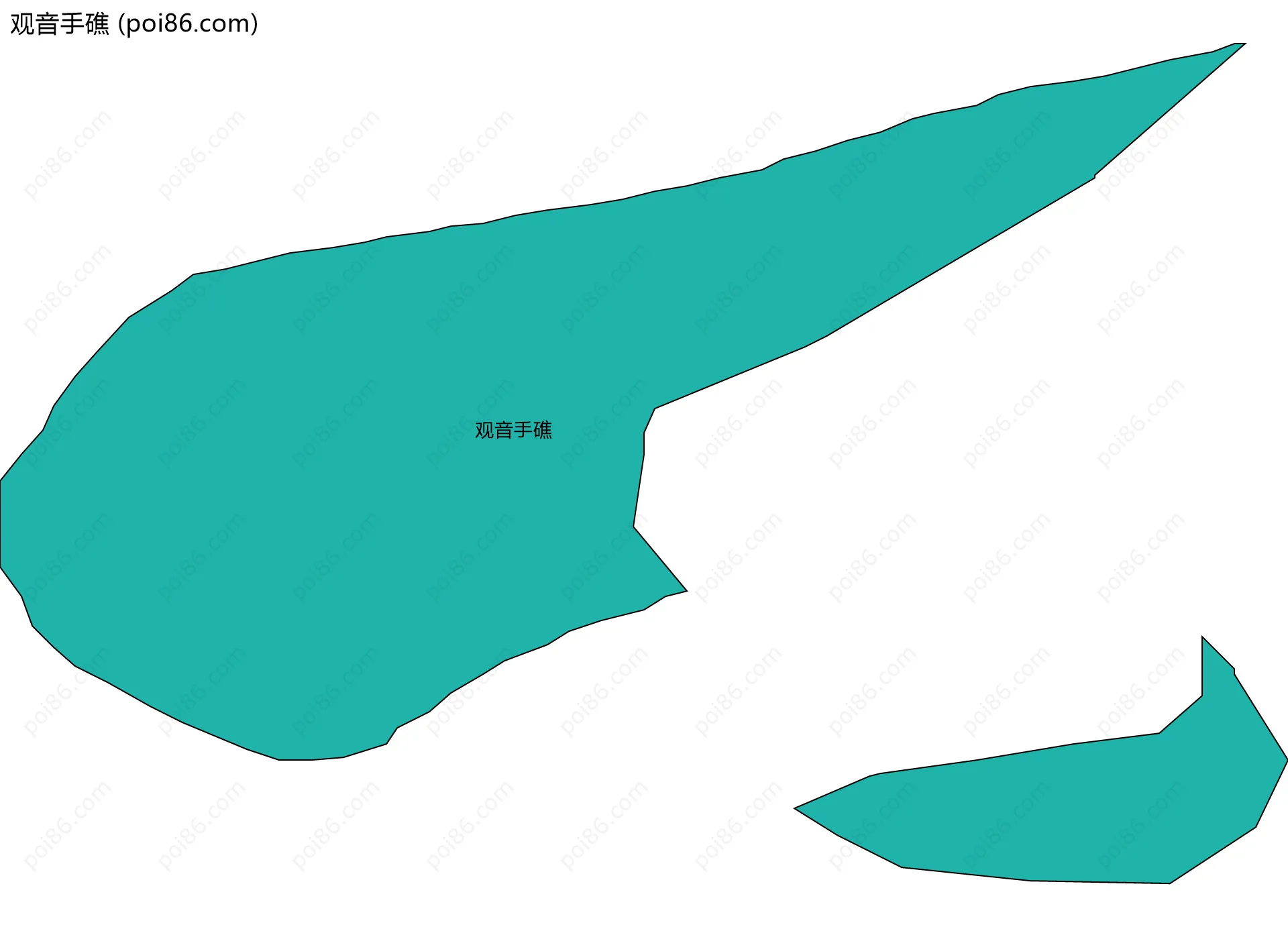 观音手礁边界地图